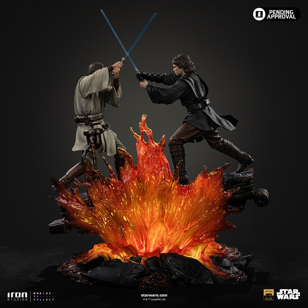 Star Wars Anakin vs Obi-Wan Deluxe 1:10 Scale Statue  (Prototype Shown) View 14