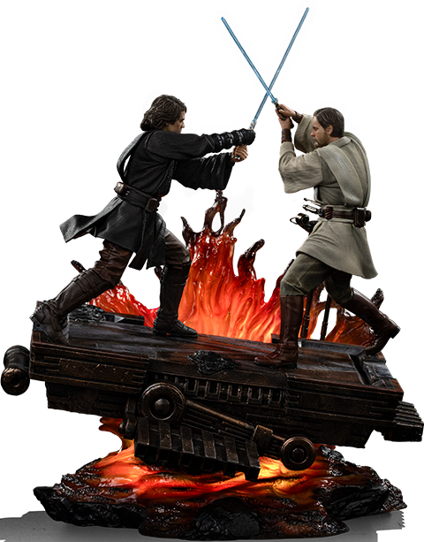 Star Wars Anakin vs Obi-Wan Deluxe 1:10 Scale Statue  (Prototype Shown) View 17