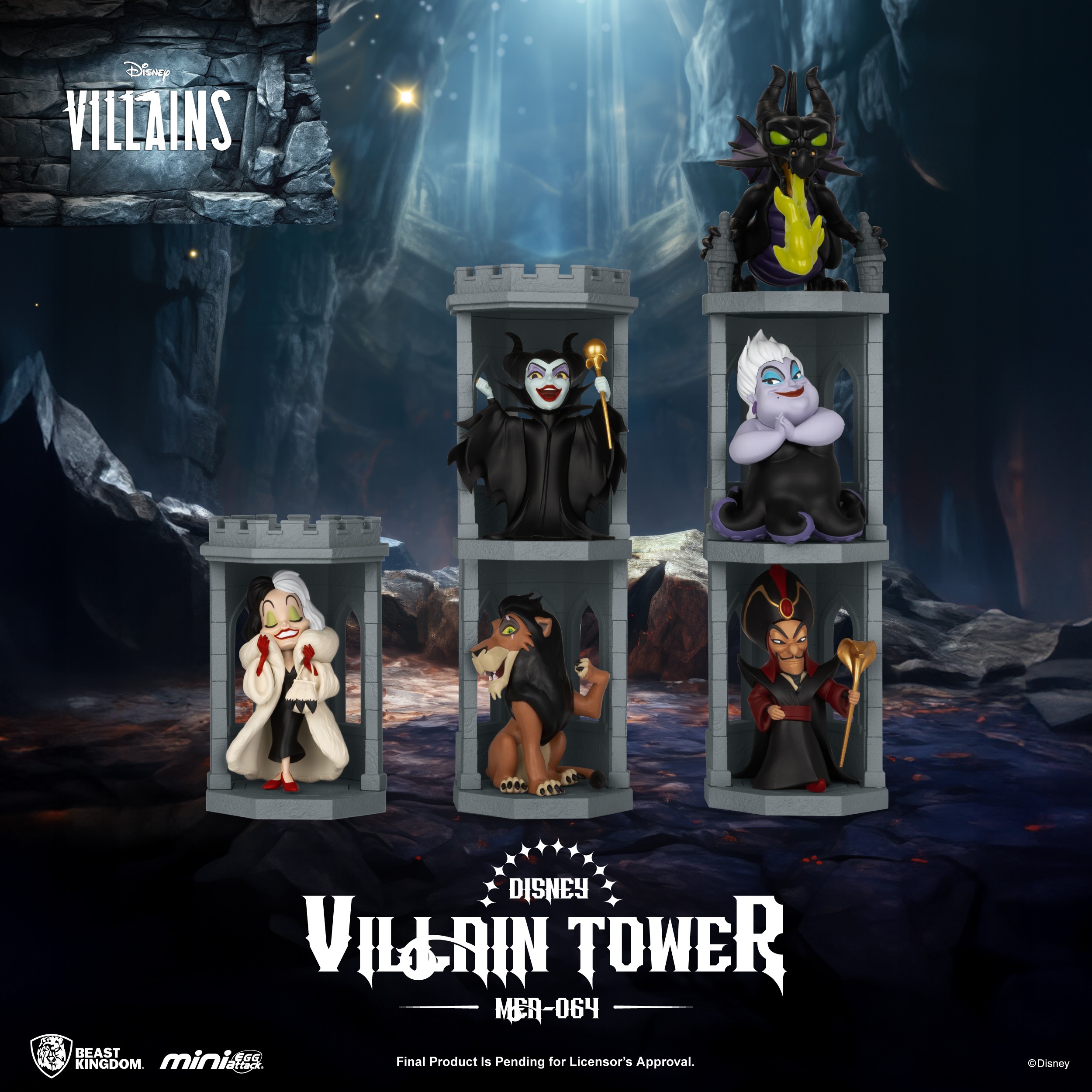 Disney Disney Villains Tower Series Blind Box Set  (Prototype Shown) View 1