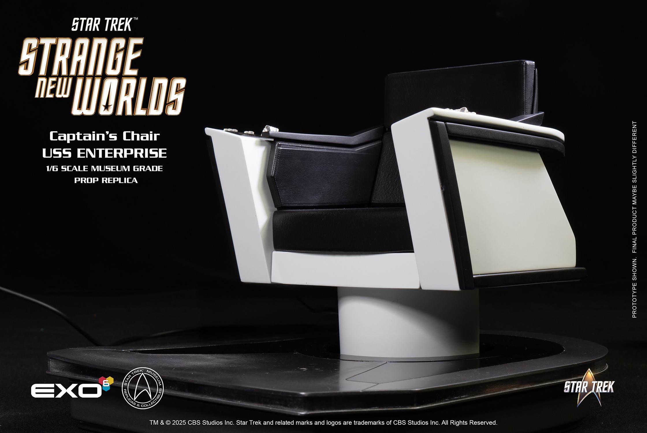 Star Trek U.S.S. Enterprise Command Chair Prop Replica  (Prototype Shown) View 6