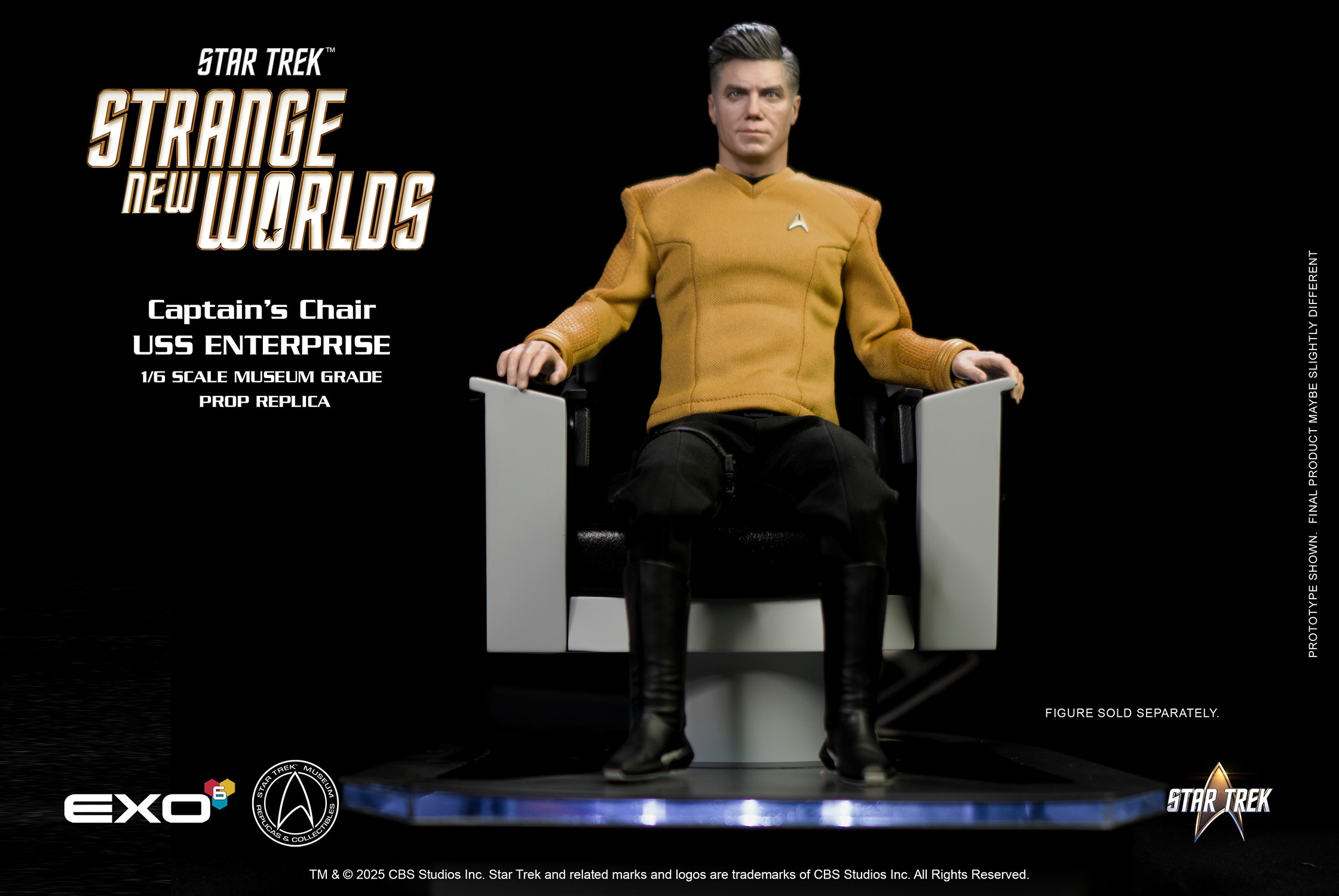 Star Trek U.S.S. Enterprise Command Chair Prop Replica  (Prototype Shown) View 12