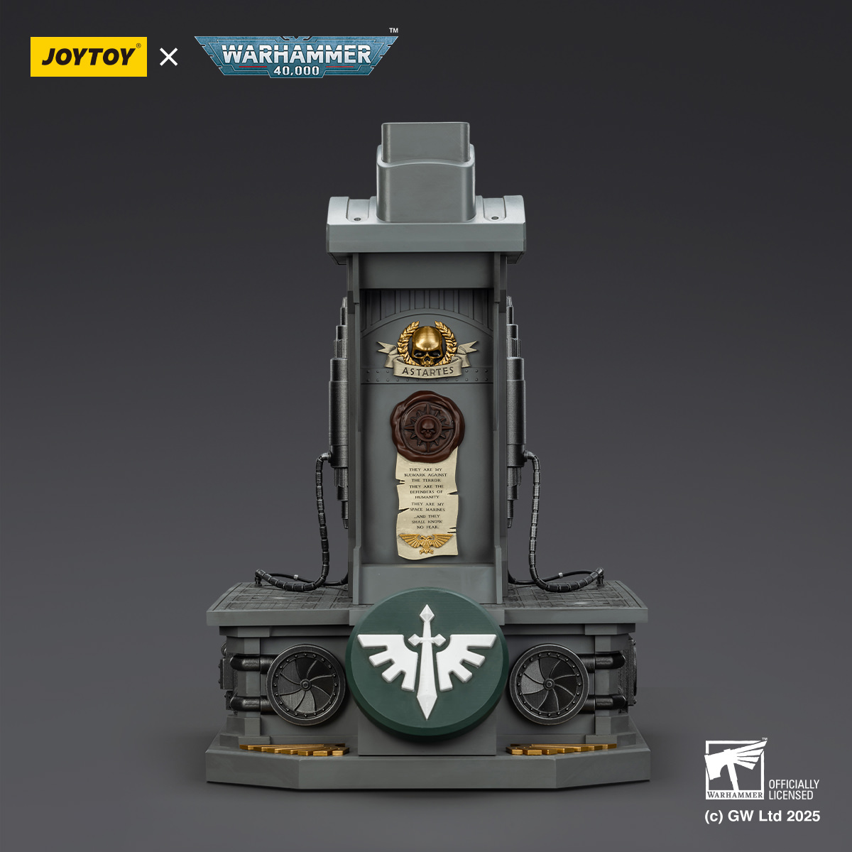 Warhammer 40K Dark Angels MkX Helmet & Display Stand Prop Replica  (Prototype Shown) View 5