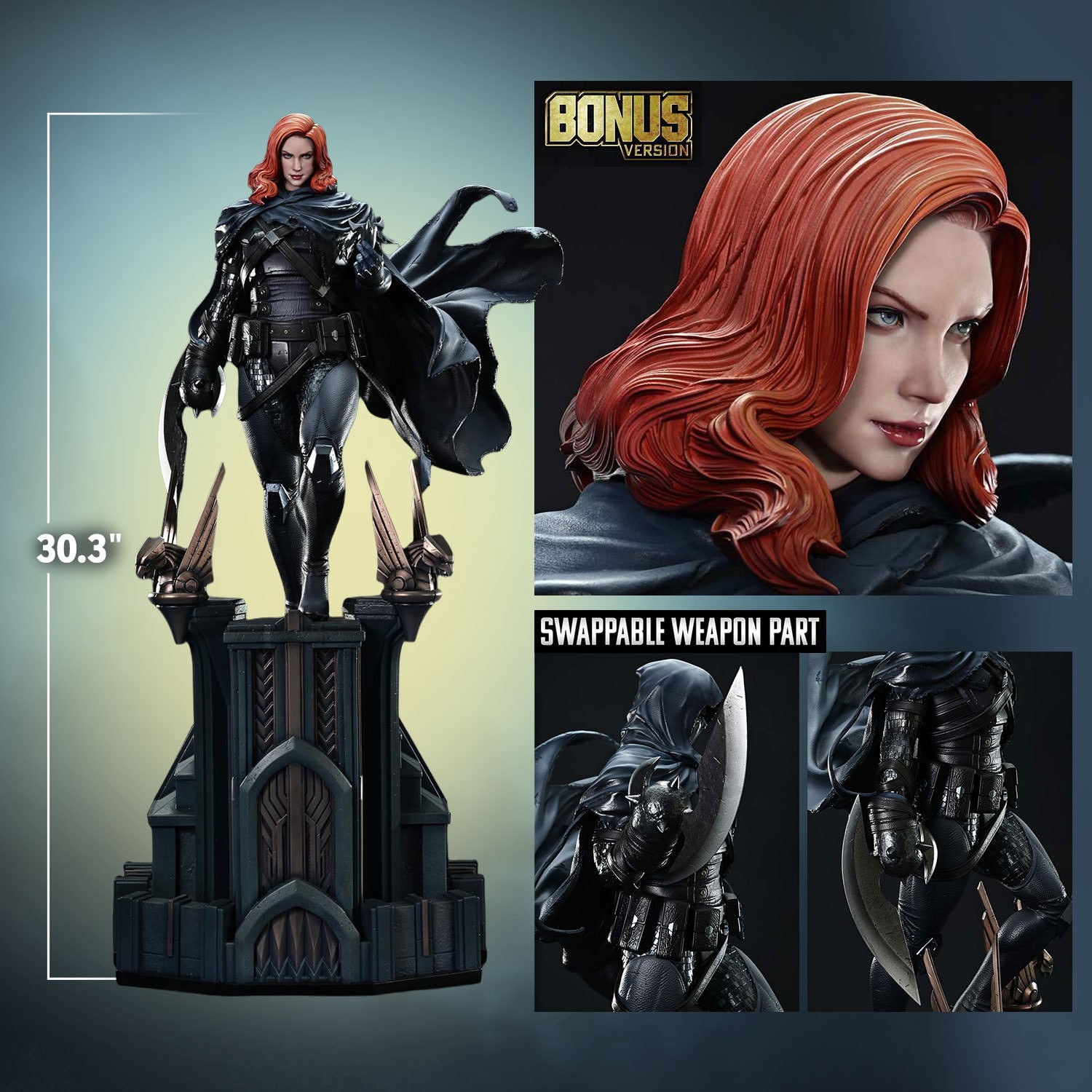 DC Comics The Phantasm (Bonus Version) Quarter Scale Statue  (Prototype Shown) View 2