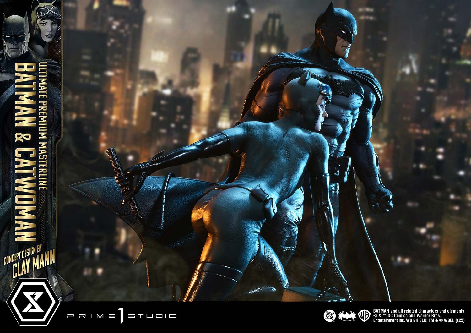 DC Comics Batman & Catwoman Quarter Scale Statue  (Prototype Shown) View 6