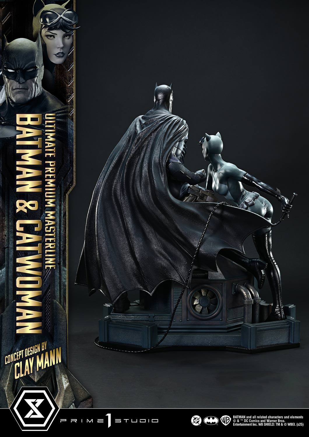 DC Comics Batman & Catwoman (Bonus Version) Quarter Scale Statue  (Prototype Shown) View 9