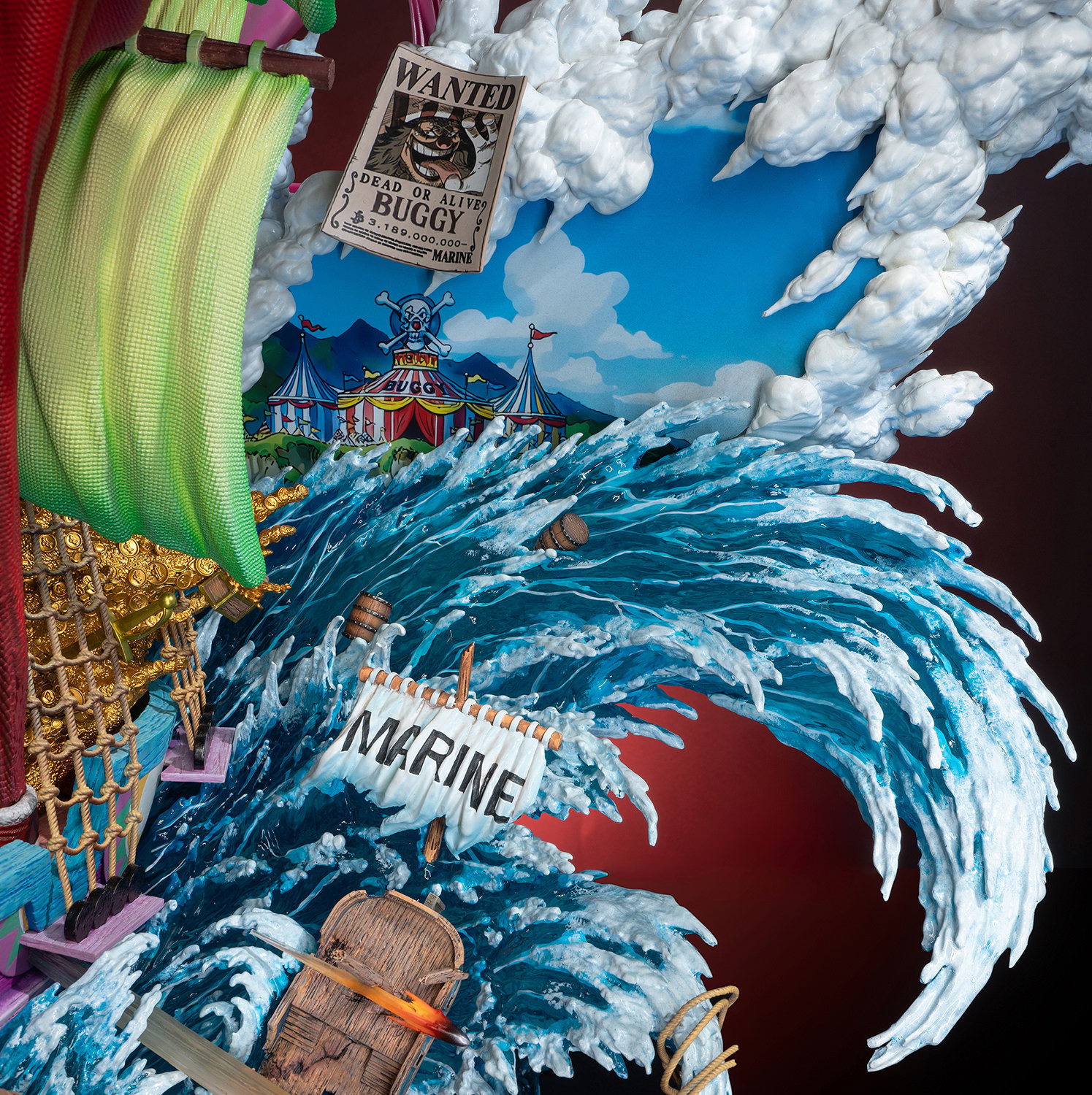 One Piece New Yonko Buggy Statues  (Prototype Shown) View 6