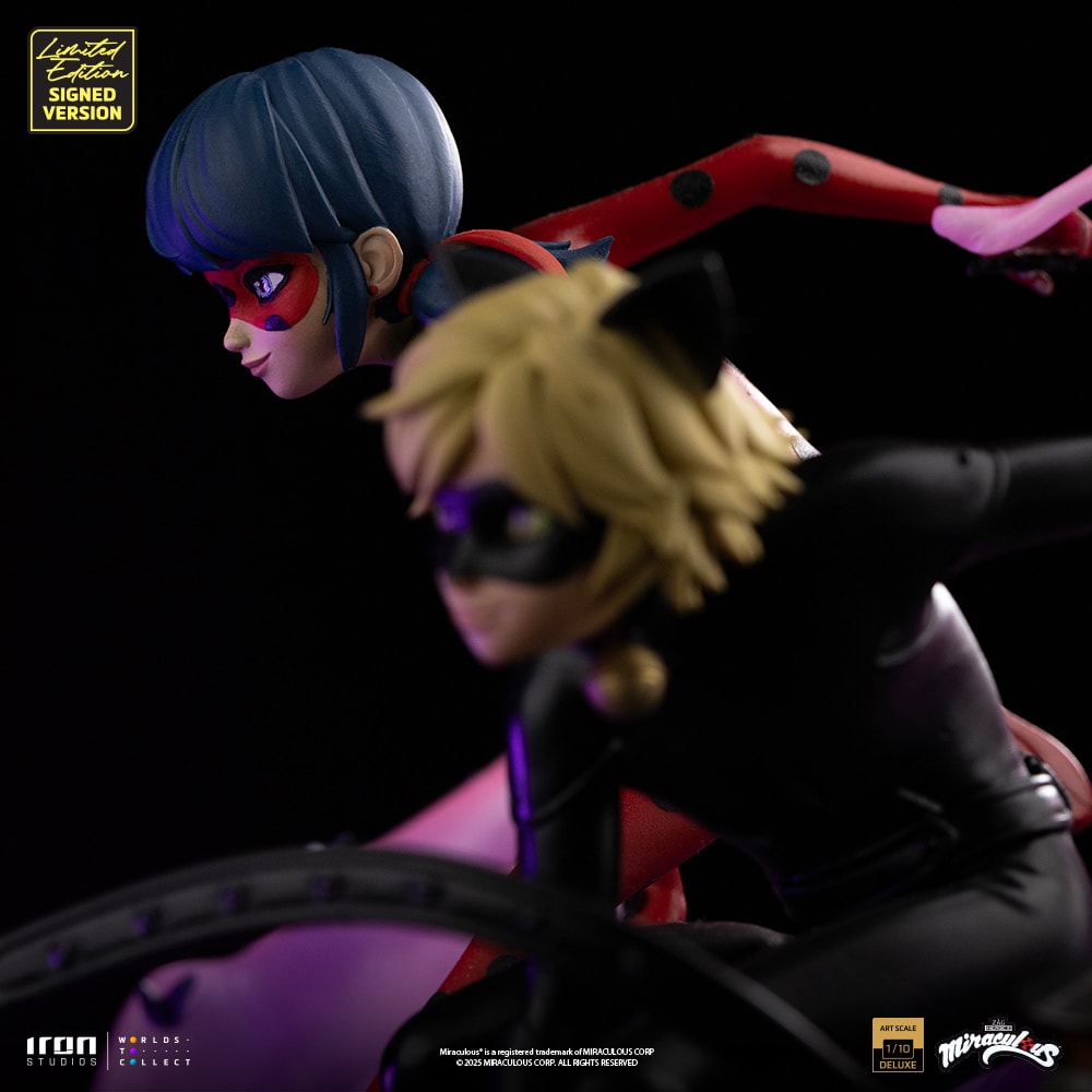 Miraculous: Tales of Ladybug and Cat Noir Ladybug and Cat Noir (Numbered and Signed) Deluxe 1:10 Scale Statue  (Prototype Shown) View 6