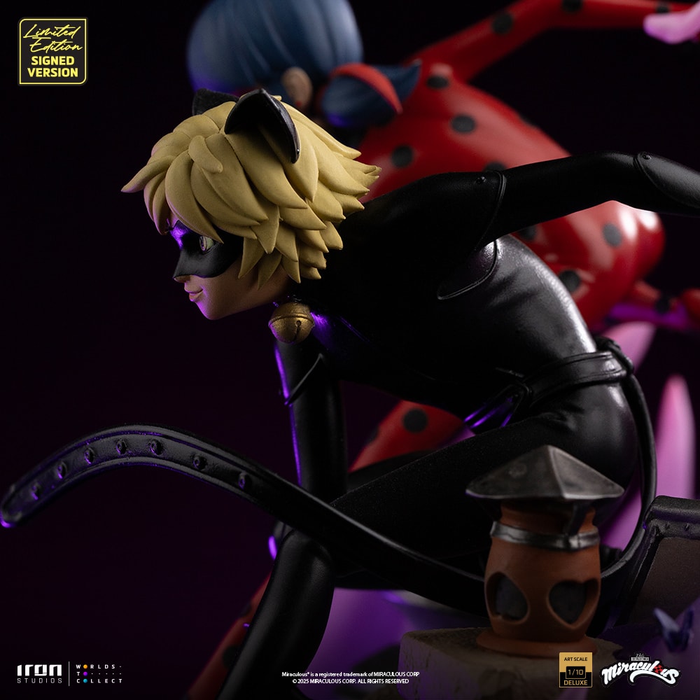 Miraculous: Tales of Ladybug and Cat Noir Ladybug and Cat Noir (Numbered and Signed) Deluxe 1:10 Scale Statue  (Prototype Shown) View 8