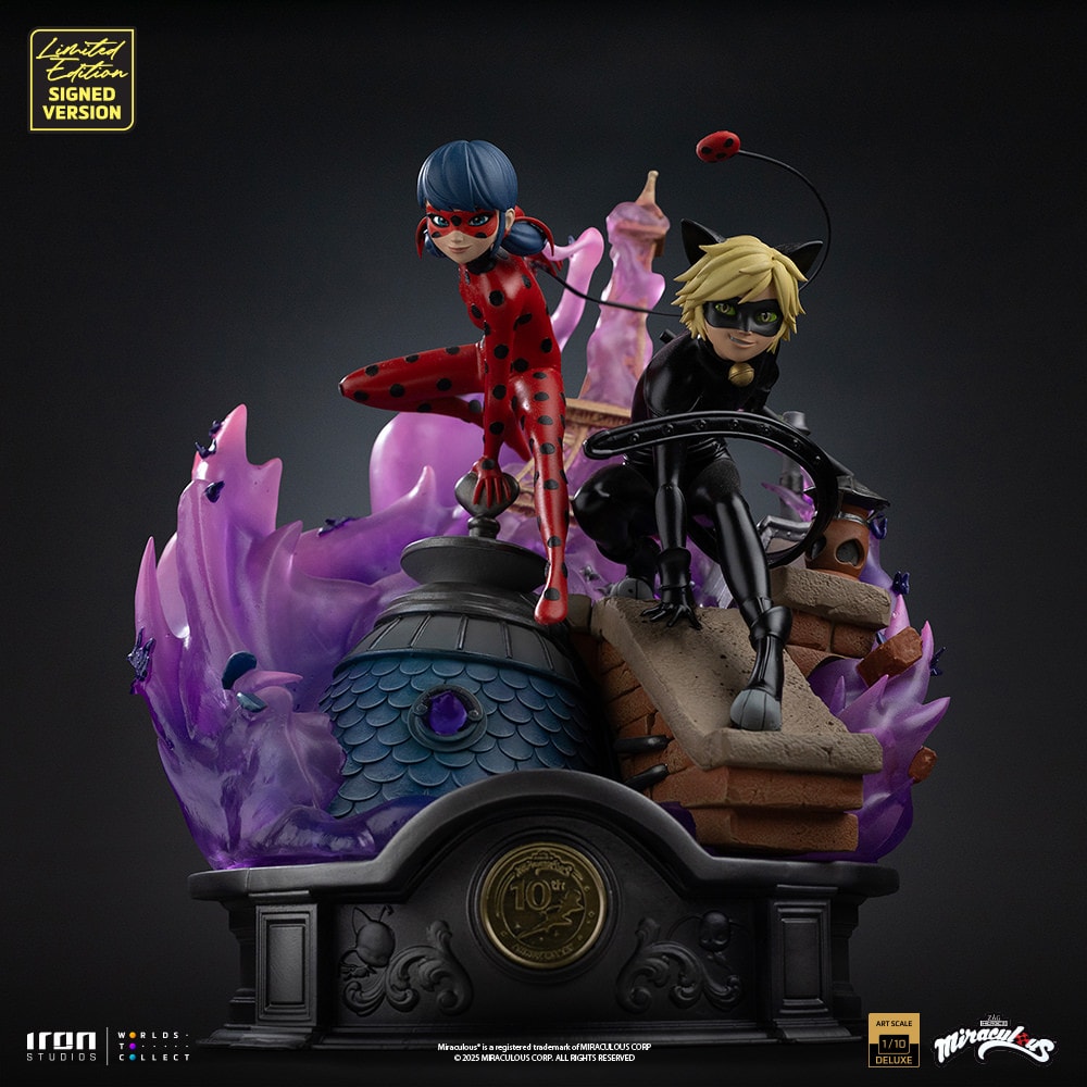 Miraculous: Tales of Ladybug and Cat Noir Ladybug and Cat Noir (Numbered and Signed) Deluxe 1:10 Scale Statue  (Prototype Shown) View 10