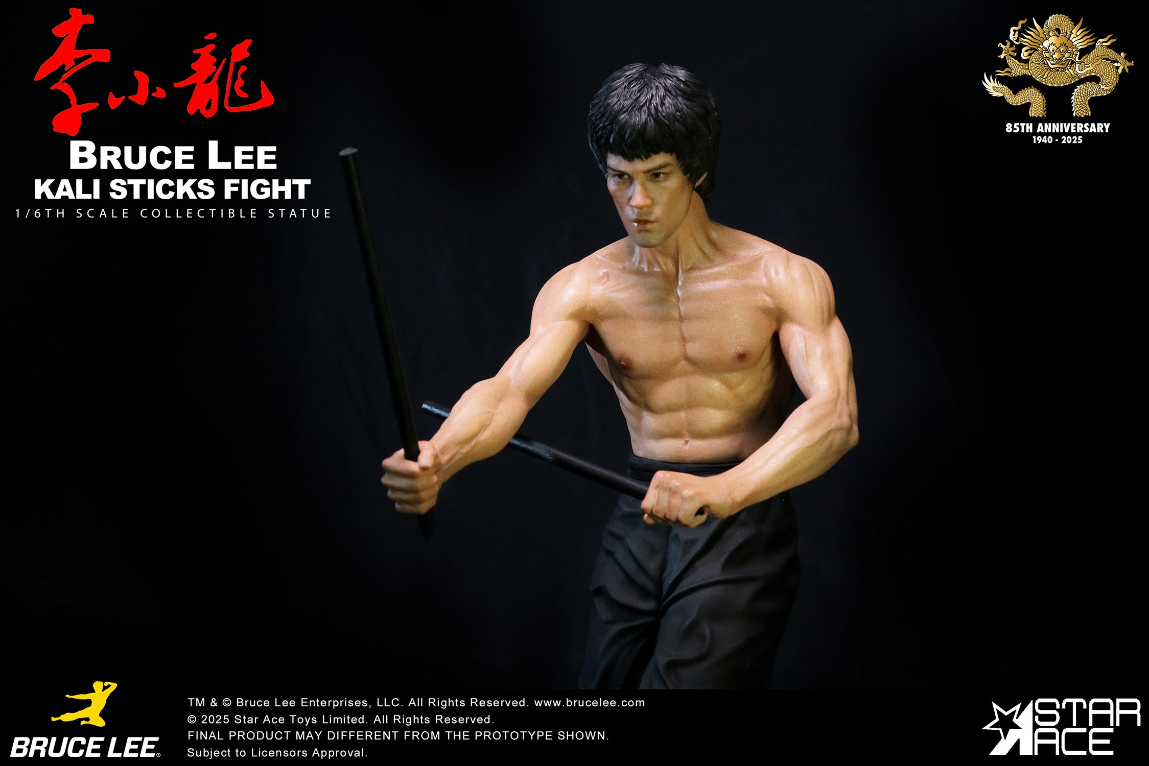 Bruce Lee Bruce Lee (Kali Sticks Fight) Deluxe Statues  (Prototype Shown) View 7