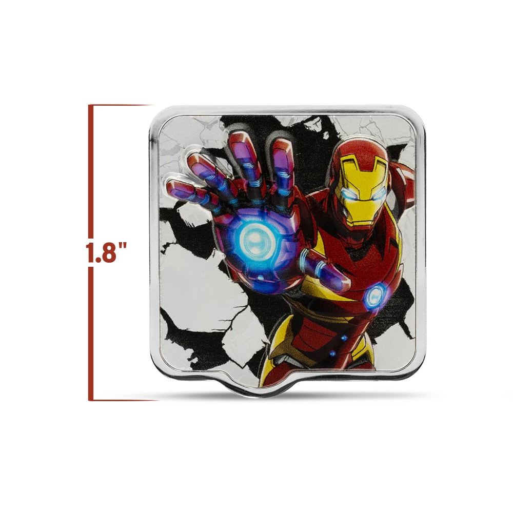 Marvel Iron Man 'ZAPT!!' Silver Collectible  (Prototype Shown) View 2