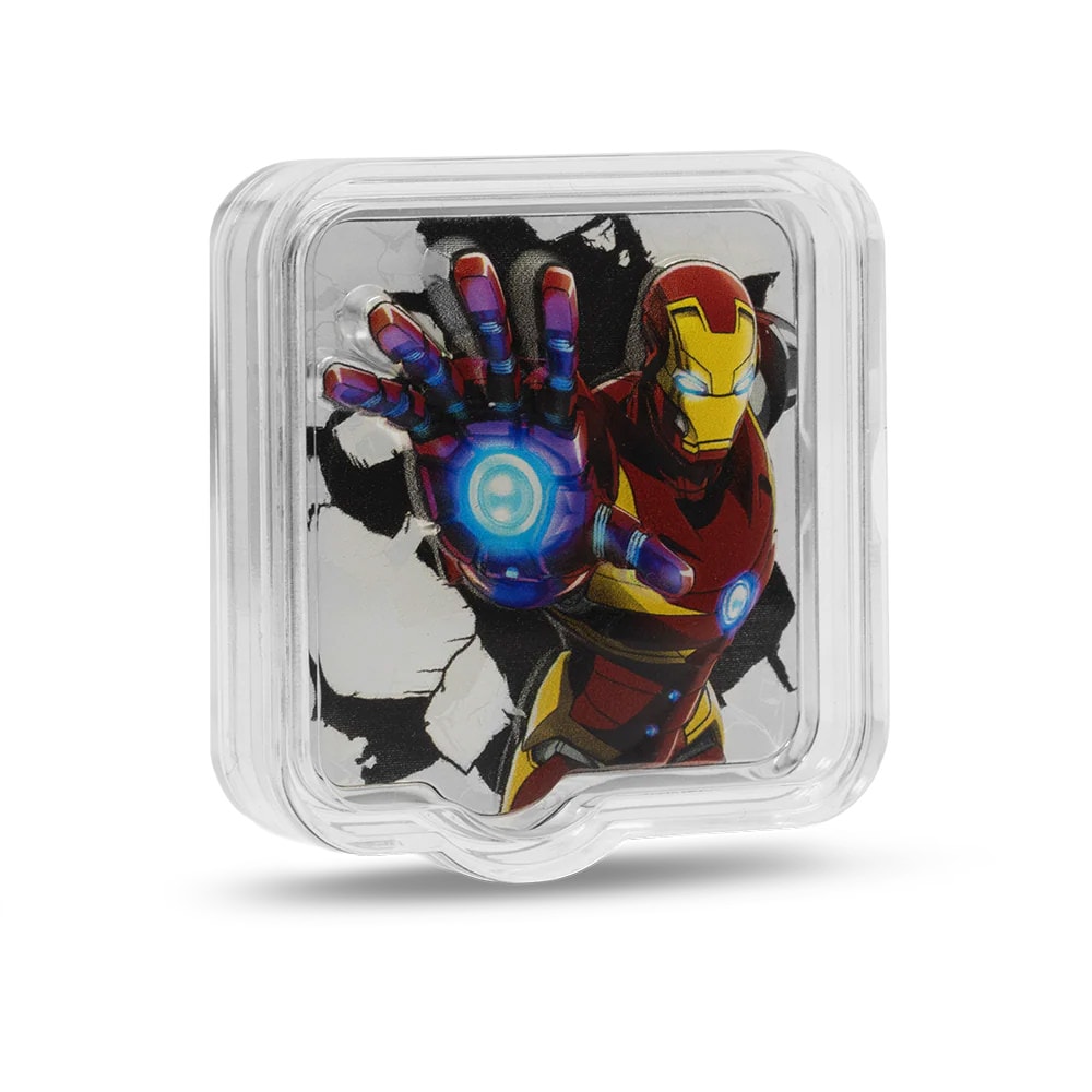 Marvel Iron Man 'ZAPT!!' Silver Collectible  (Prototype Shown) View 4