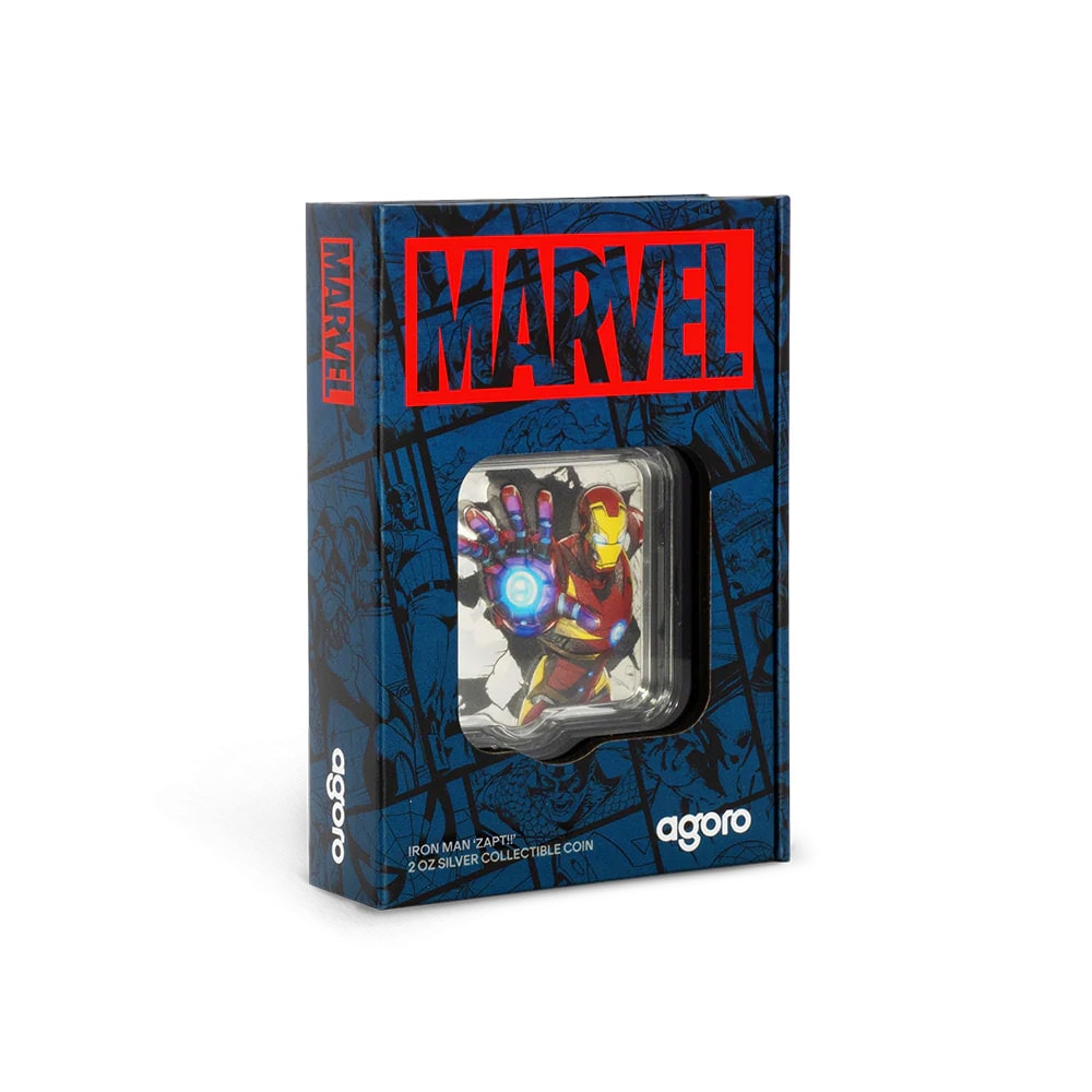 Marvel Iron Man 'ZAPT!!' Silver Collectible  (Prototype Shown) View 5