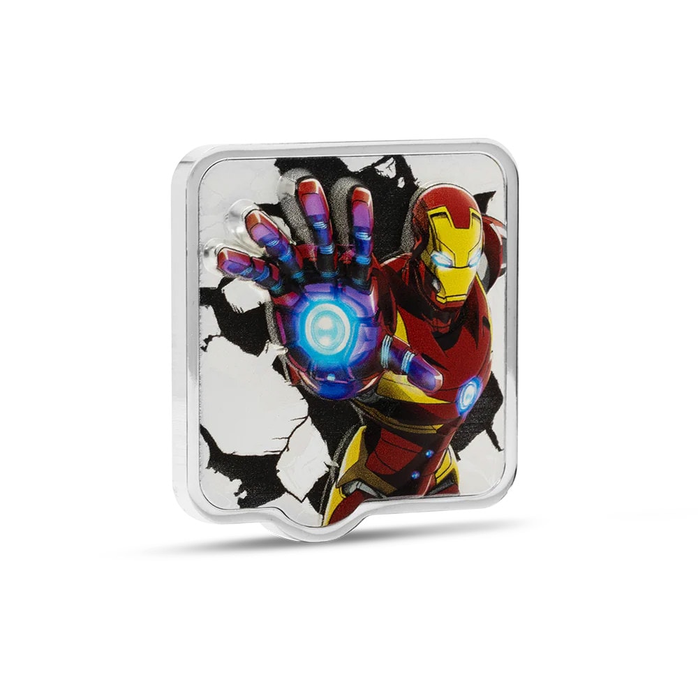 Marvel Iron Man 'ZAPT!!' Silver Collectible  (Prototype Shown) View 7