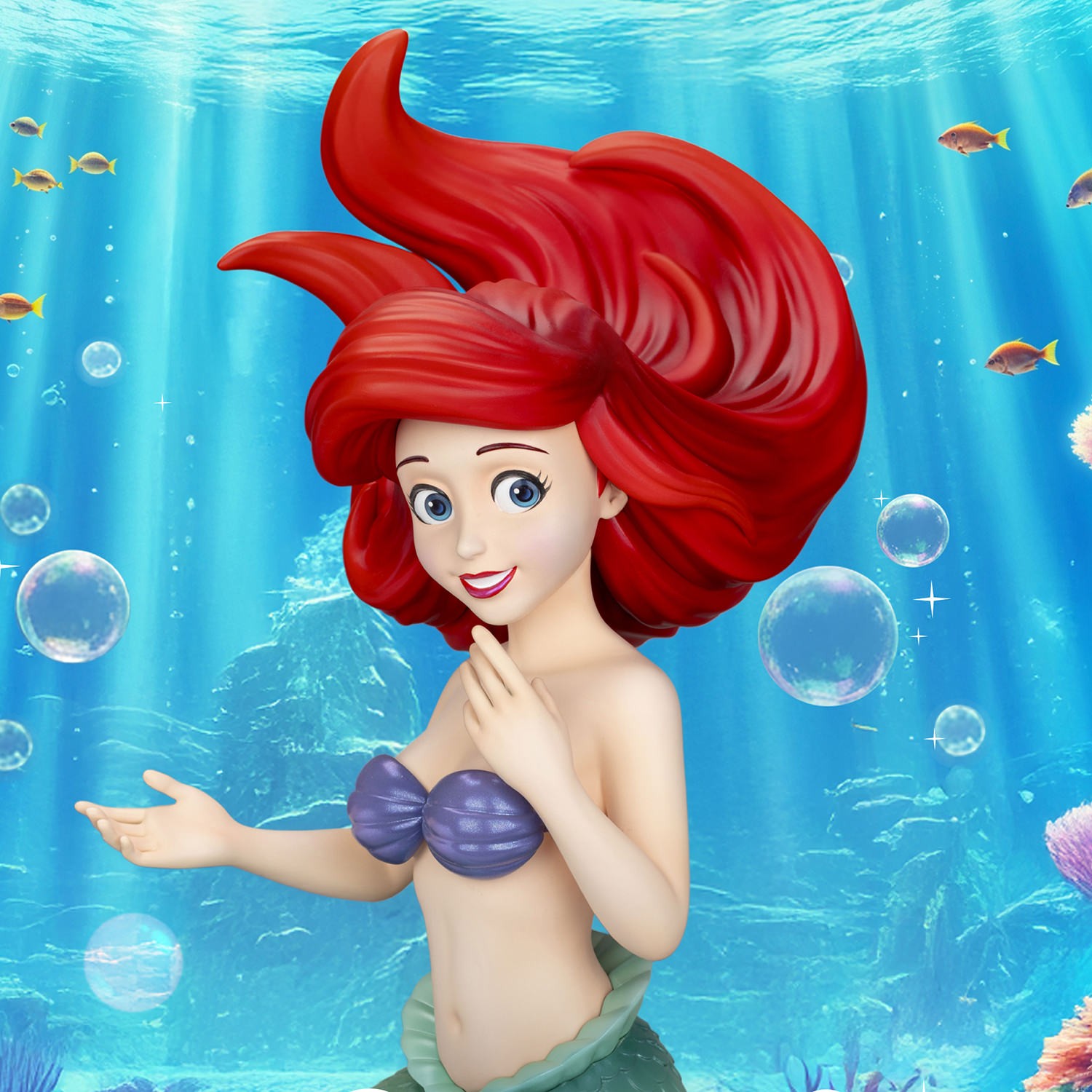 Disney Ariel & Sebastian Statues  (Prototype Shown) View 5