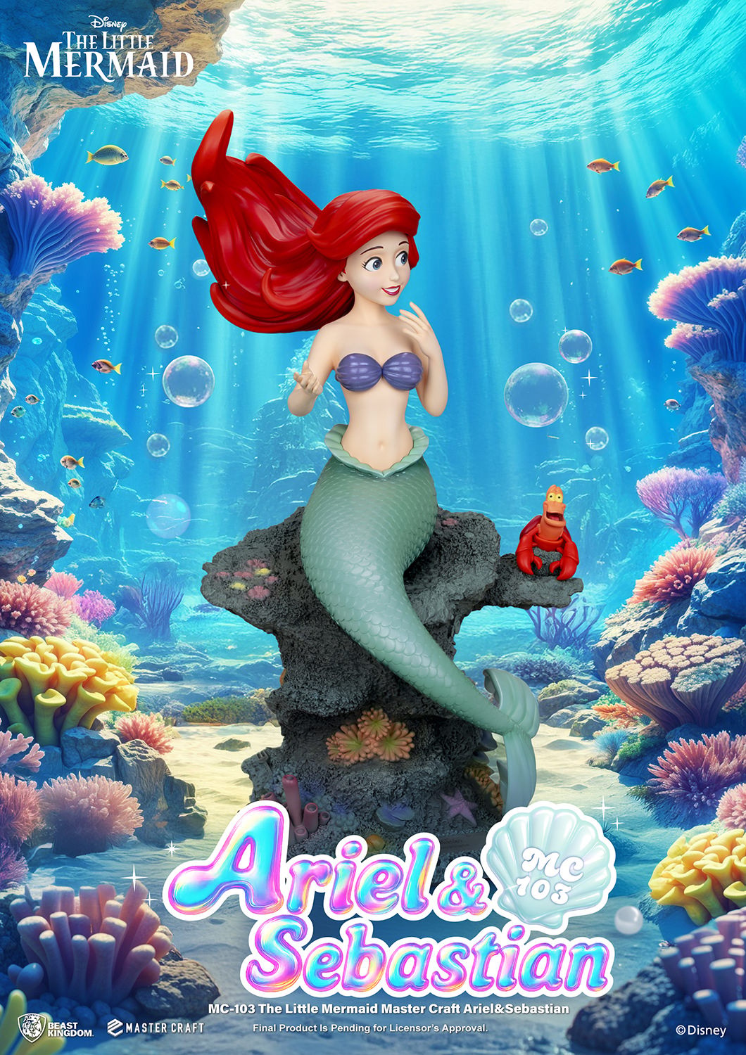 Disney Ariel & Sebastian Statues  (Prototype Shown) View 7