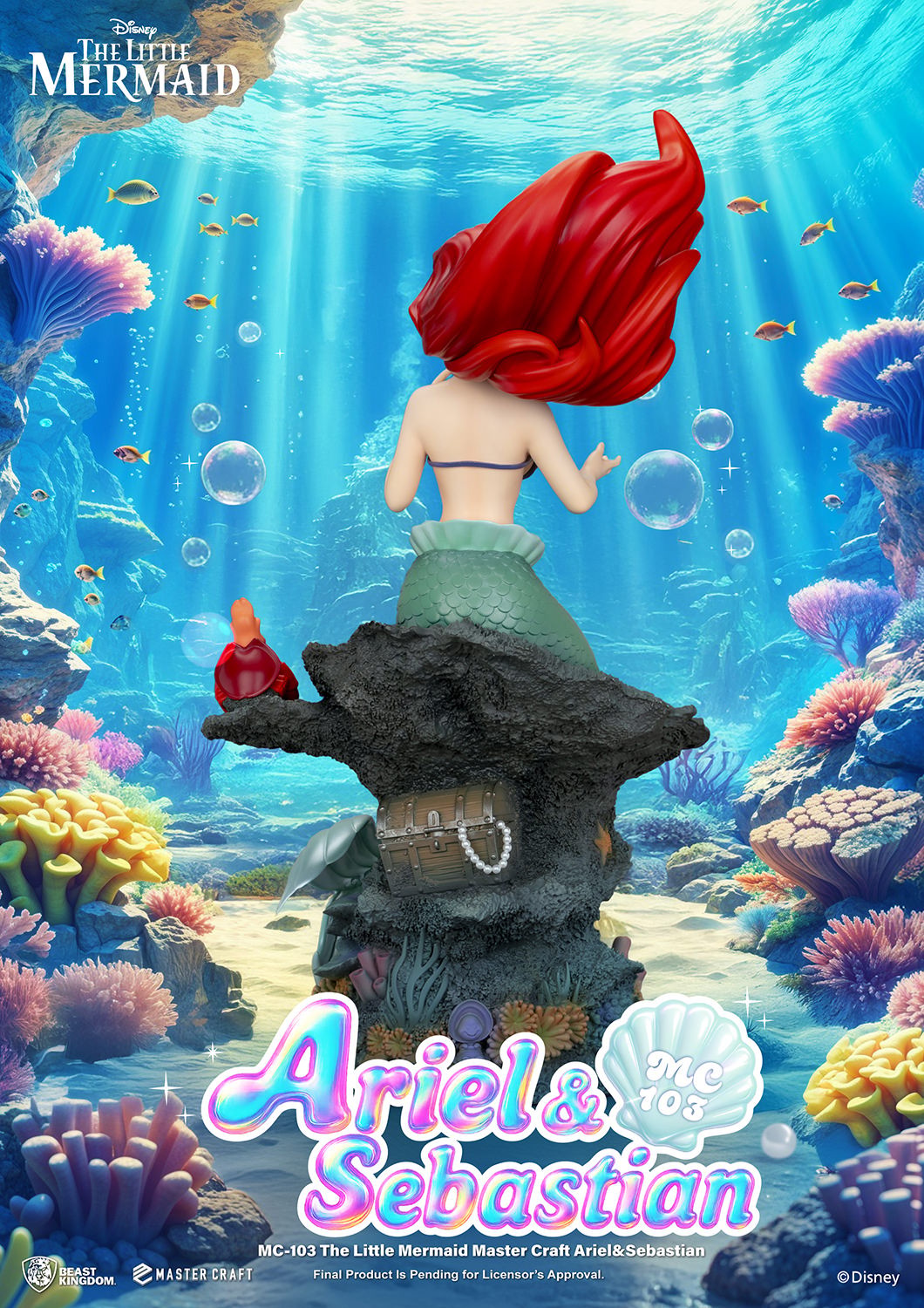 Disney Ariel & Sebastian Statues  (Prototype Shown) View 8