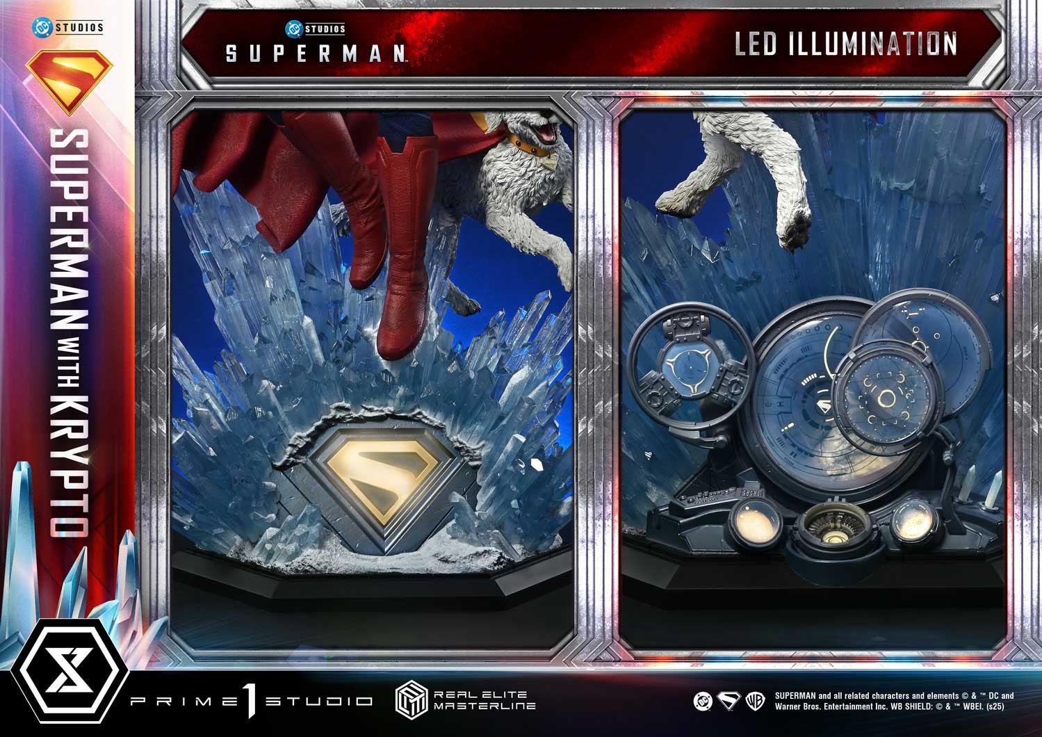 DC Comics Superman with Krypto 1:3 Scale Statue  (Prototype Shown) View 6