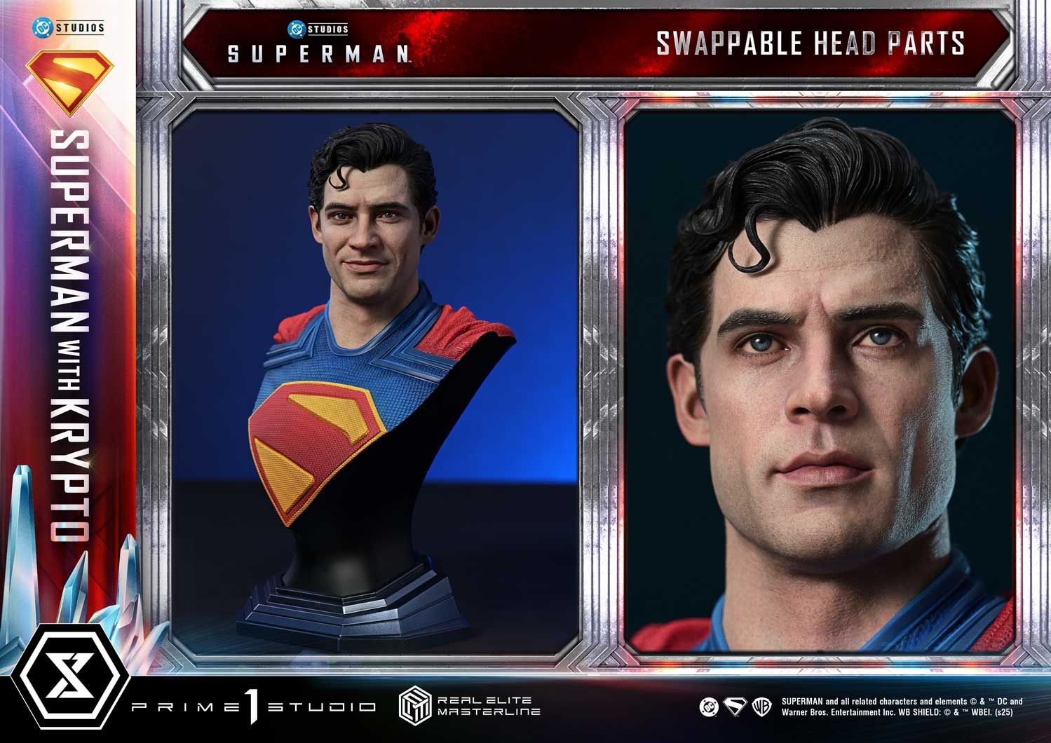 DC Comics Superman with Krypto 1:3 Scale Statue  (Prototype Shown) View 7