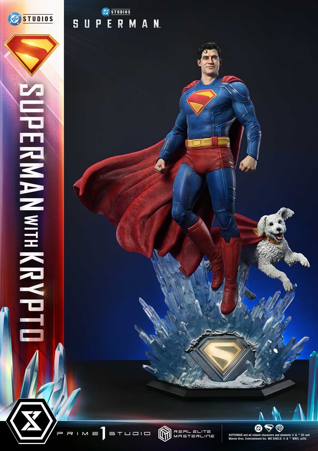 DC Comics Superman with Krypto 1:3 Scale Statue  (Prototype Shown) View 8