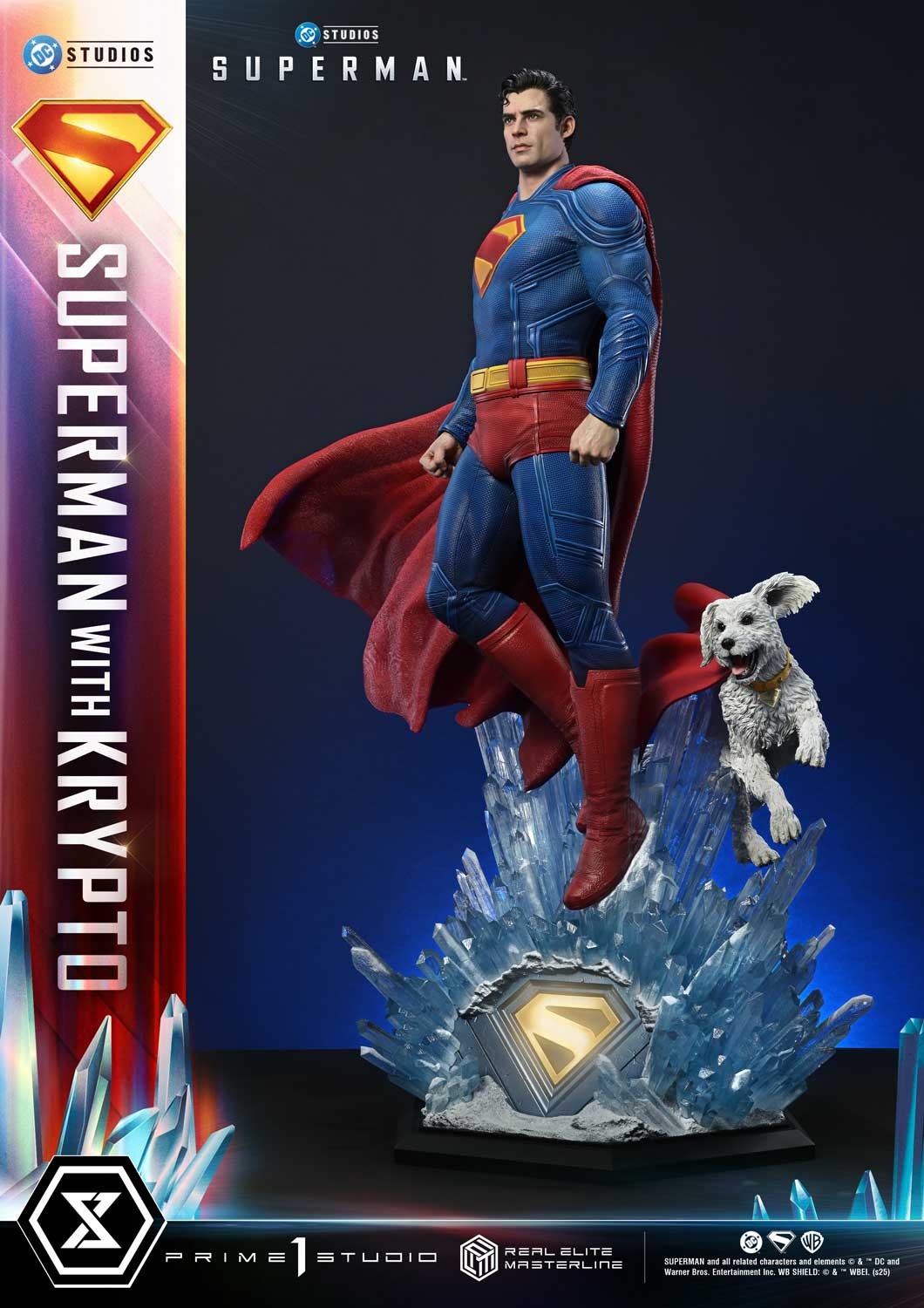 DC Comics Superman with Krypto 1:3 Scale Statue  (Prototype Shown) View 9