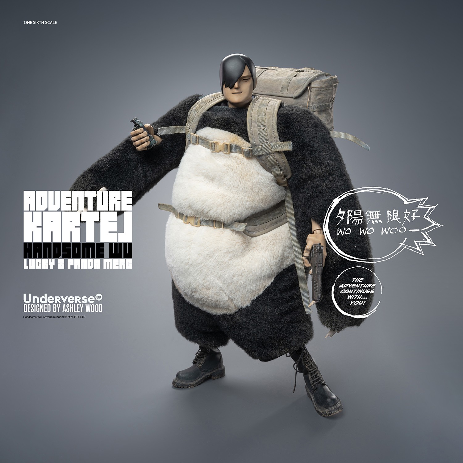 Adventure Kartel Dirty Boi Panda Handsome Wu Sixth Scale Figure  (Prototype Shown) View 1
