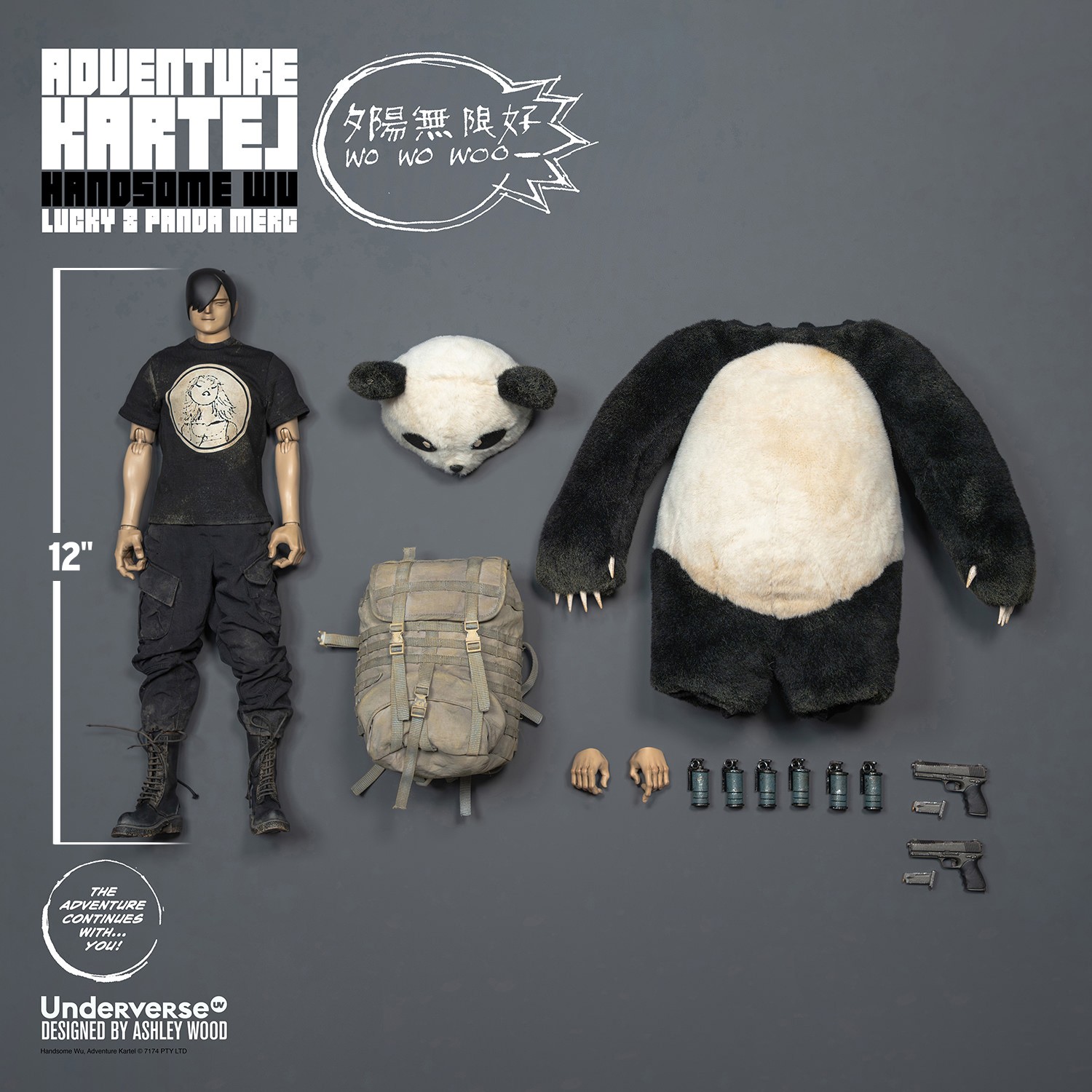 Adventure Kartel Dirty Boi Panda Handsome Wu Sixth Scale Figure  (Prototype Shown) View 2