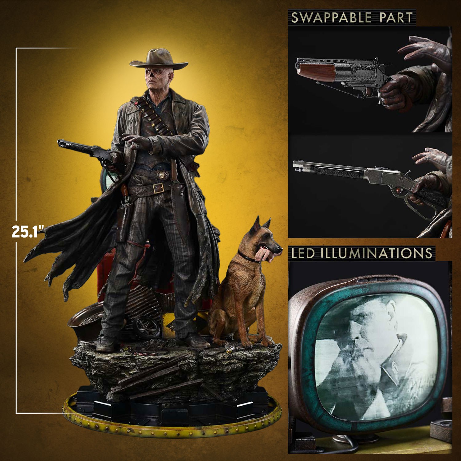 Fallout The Ghoul Quarter Scale Statue  (Prototype Shown) View 2