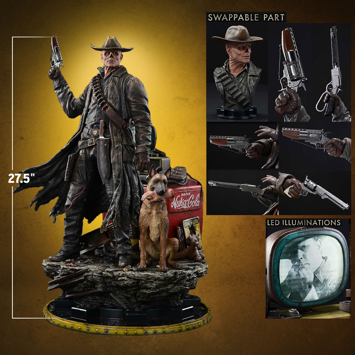 Fallout The Ghoul (Deluxe Version) Quarter Scale Statue  (Prototype Shown) View 2