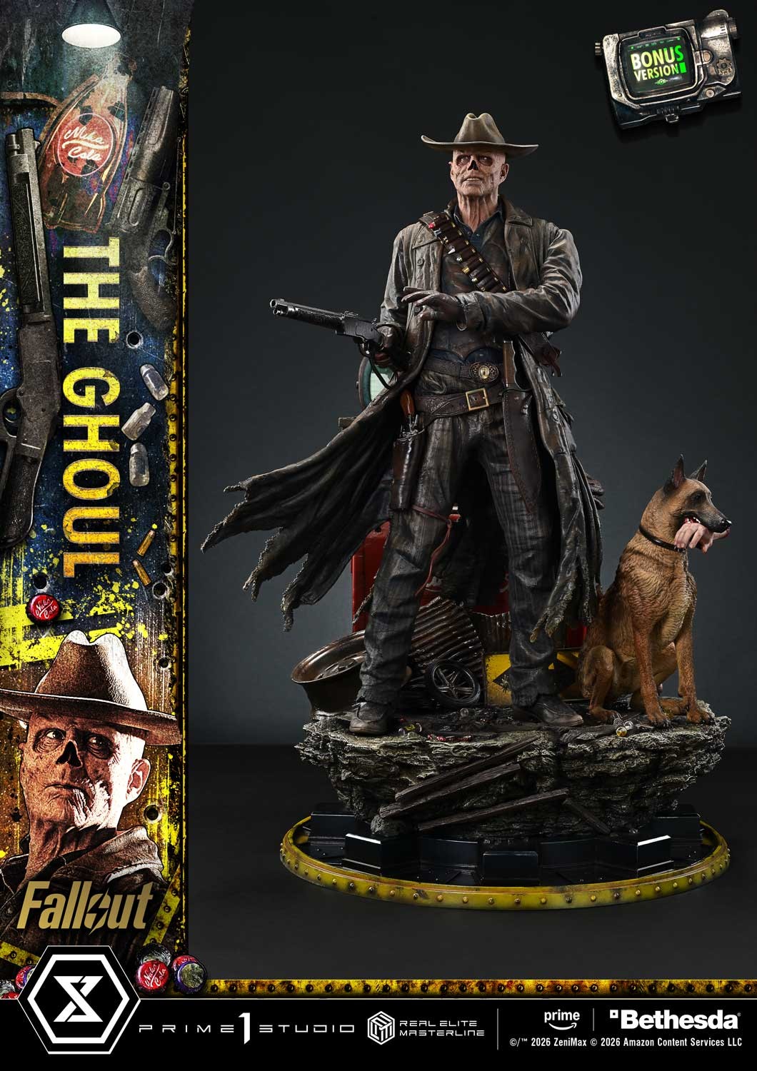 Fallout The Ghoul (Deluxe Bonus Version) Quarter Scale Statue  (Prototype Shown) View 8