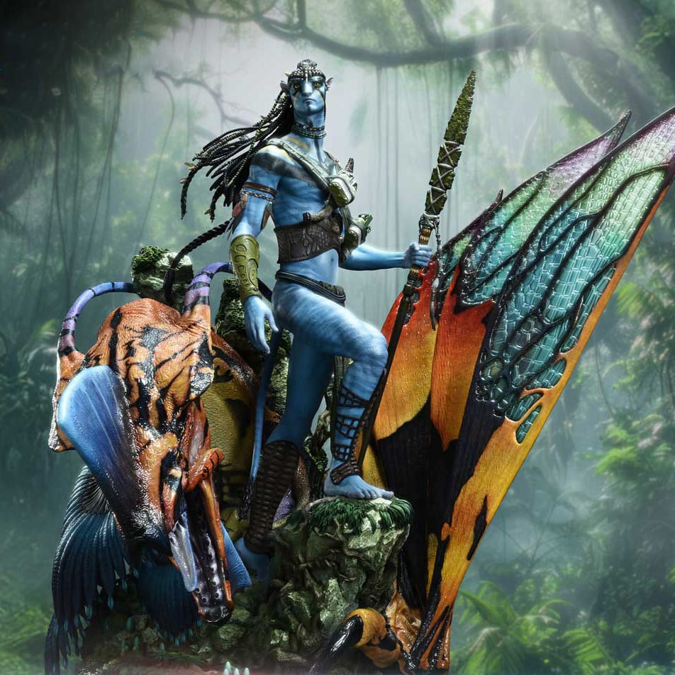 AVATAR Jake Sully & the Great Leonopteryx Quarter Scale Statue  (Prototype Shown) View 1