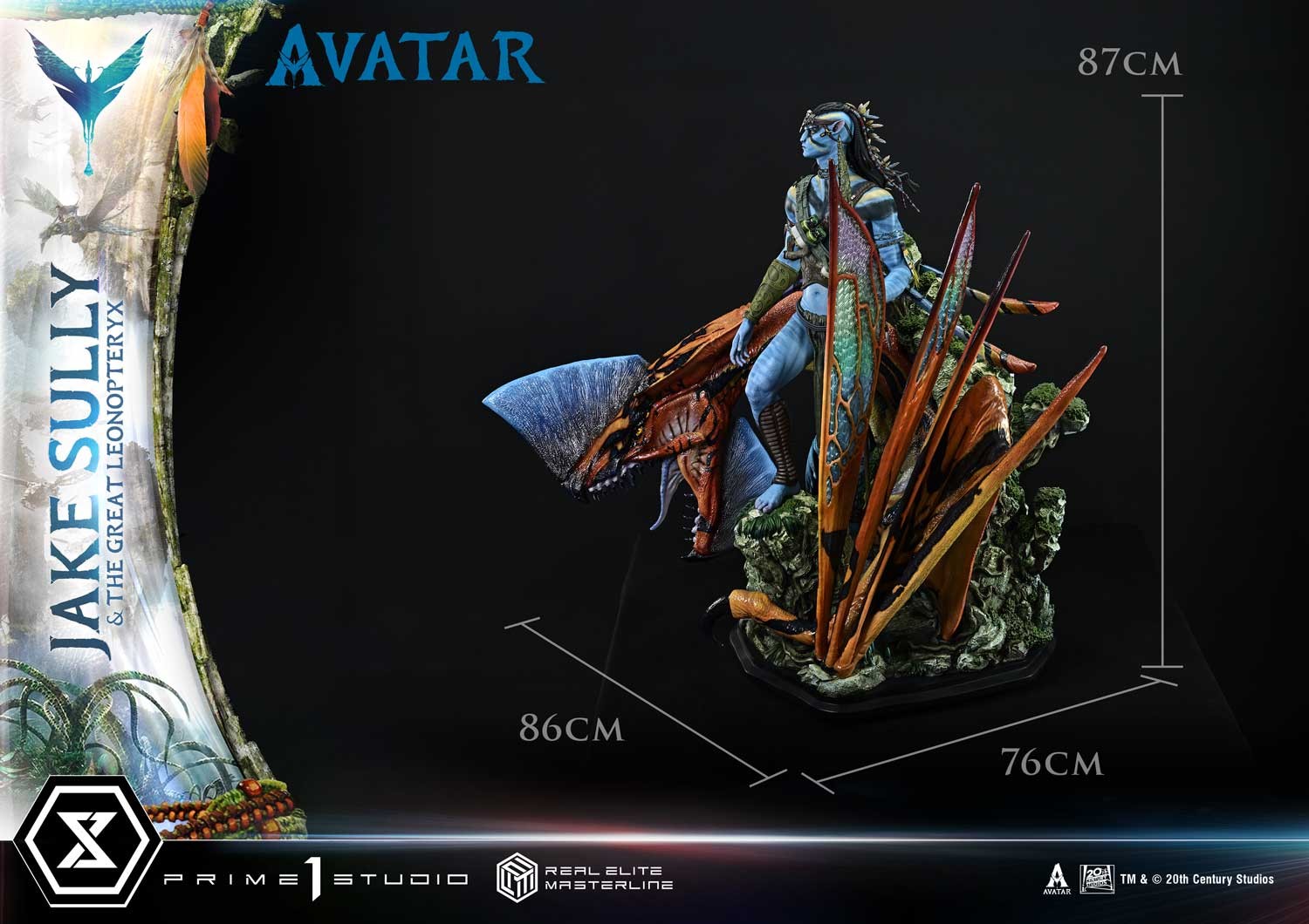 AVATAR Jake Sully & the Great Leonopteryx Quarter Scale Statue  (Prototype Shown) View 7