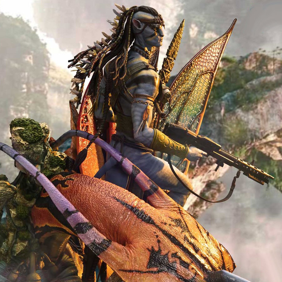 AVATAR Jake Sully & the Great Leonopteryx (Deluxe Version) Quarter Scale Statue  (Prototype Shown) View 4