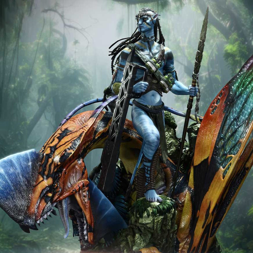 AVATAR Jake Sully & the Great Leonopteryx (Deluxe Bonus Version) Quarter Scale Statue  (Prototype Shown) View 3