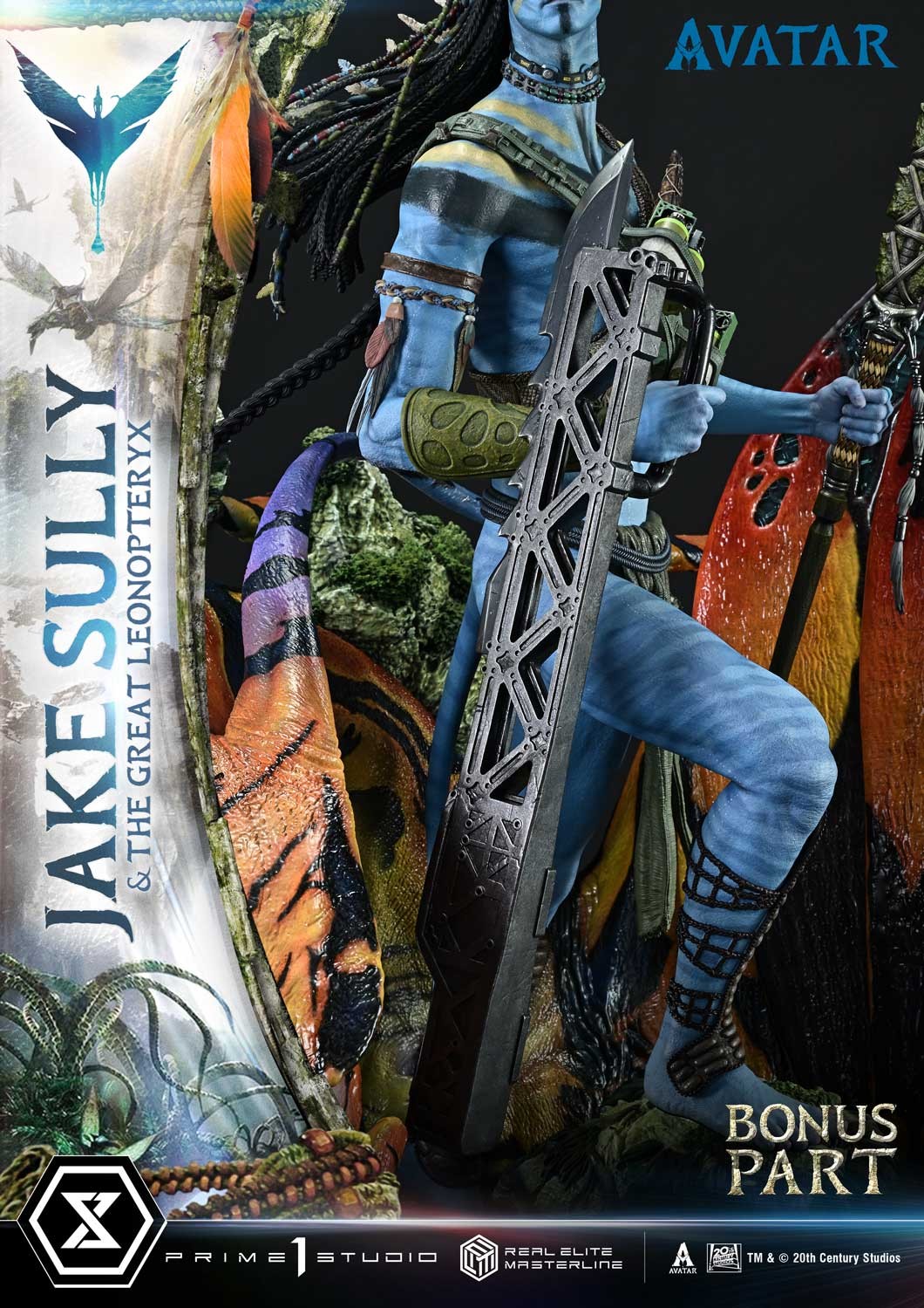 AVATAR Jake Sully & the Great Leonopteryx (Deluxe Bonus Version) Quarter Scale Statue  (Prototype Shown) View 6