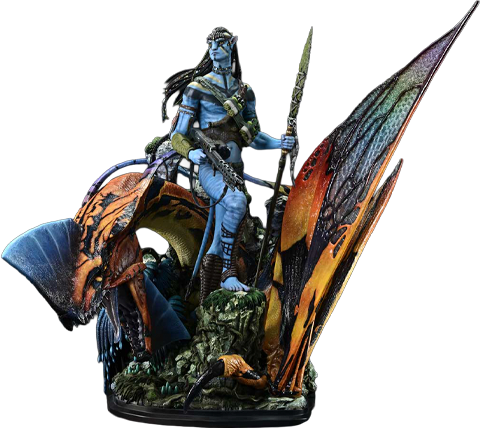 AVATAR Jake Sully & the Great Leonopteryx (Deluxe Bonus Version) Quarter Scale Statue  (Prototype Shown) View 10