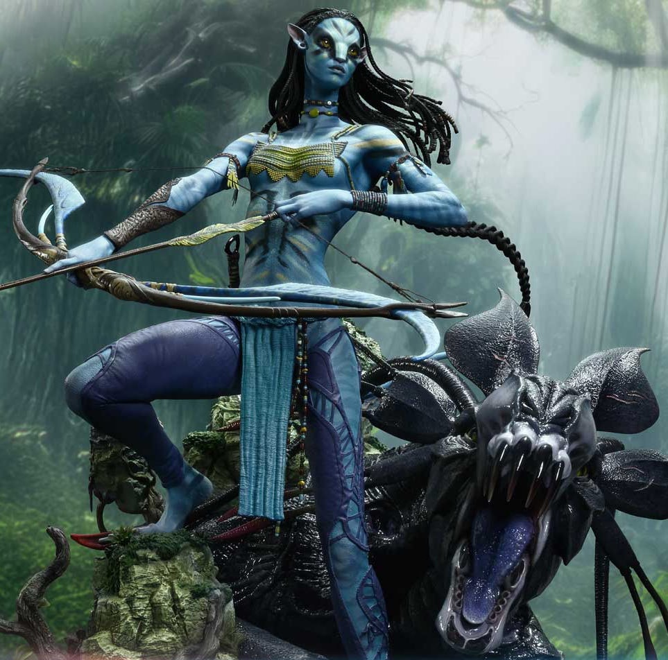 AVATAR Neytiri & Thanator Quarter Scale Statue  (Prototype Shown) View 3