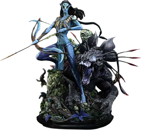 AVATAR Neytiri & Thanator Quarter Scale Statue  (Prototype Shown) View 18