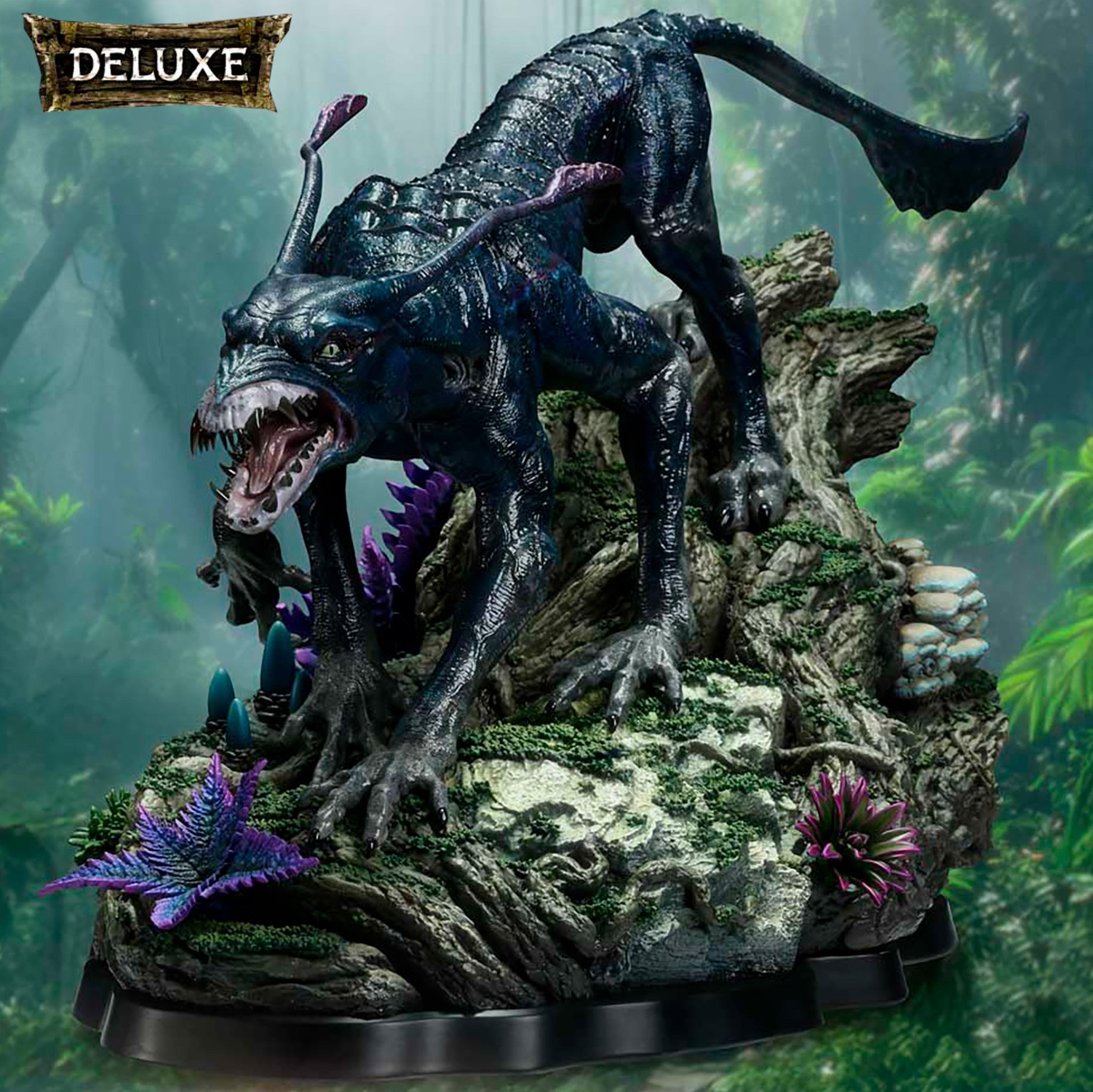 AVATAR Neytiri & Thanator (Deluxe Version) Quarter Scale Statue  (Prototype Shown) View 3