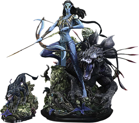 AVATAR Neytiri & Thanator (Deluxe Version) Quarter Scale Statue  (Prototype Shown) View 17