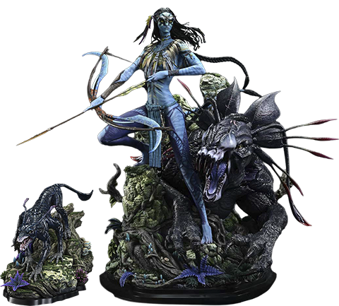 AVATAR Neytiri & Thanator (Deluxe Bonus Version) Quarter Scale Statue  (Prototype Shown) View 17