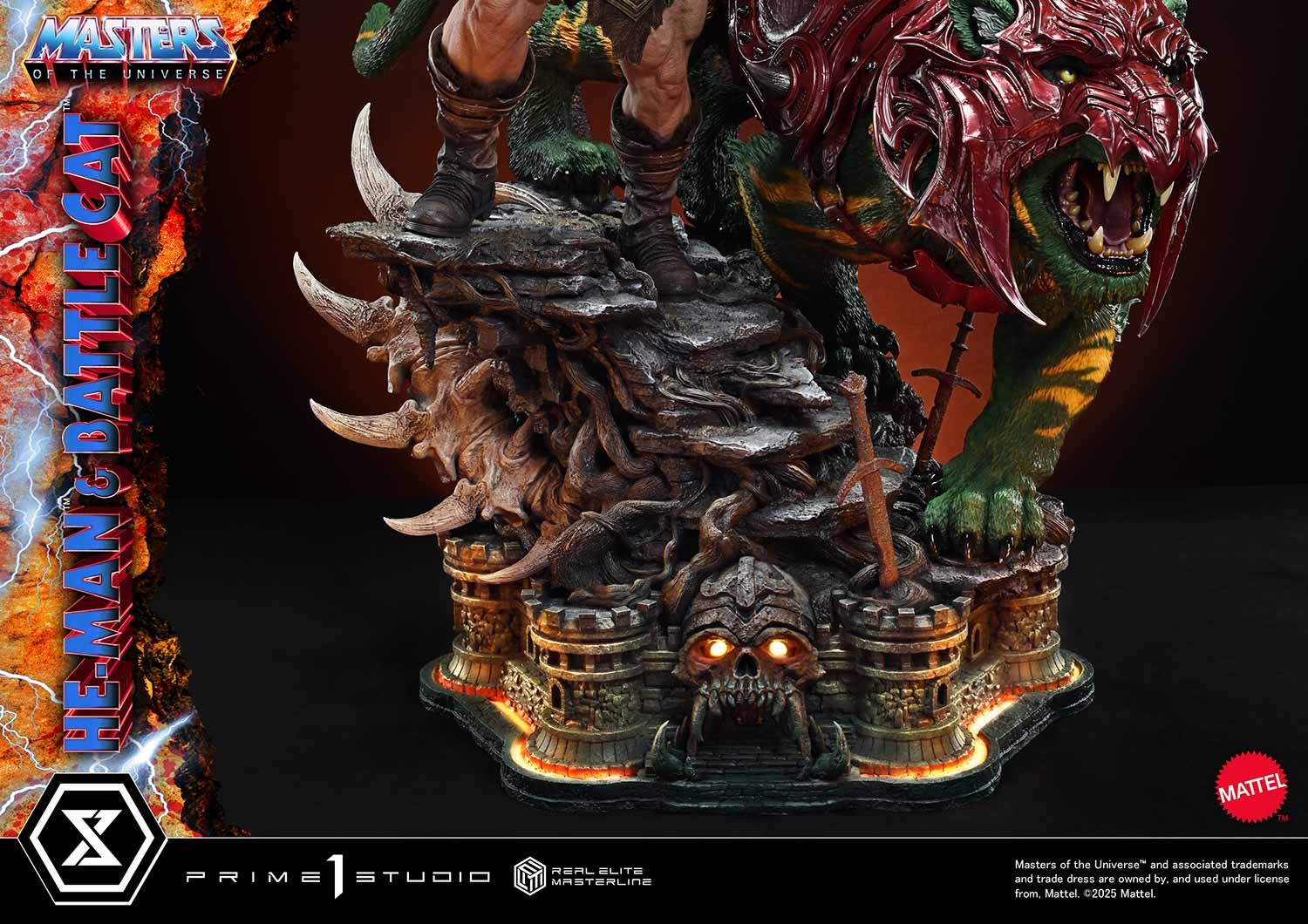Masters of the Universe He-Man & Battle Cat Quarter Scale Statue  (Prototype Shown) View 13