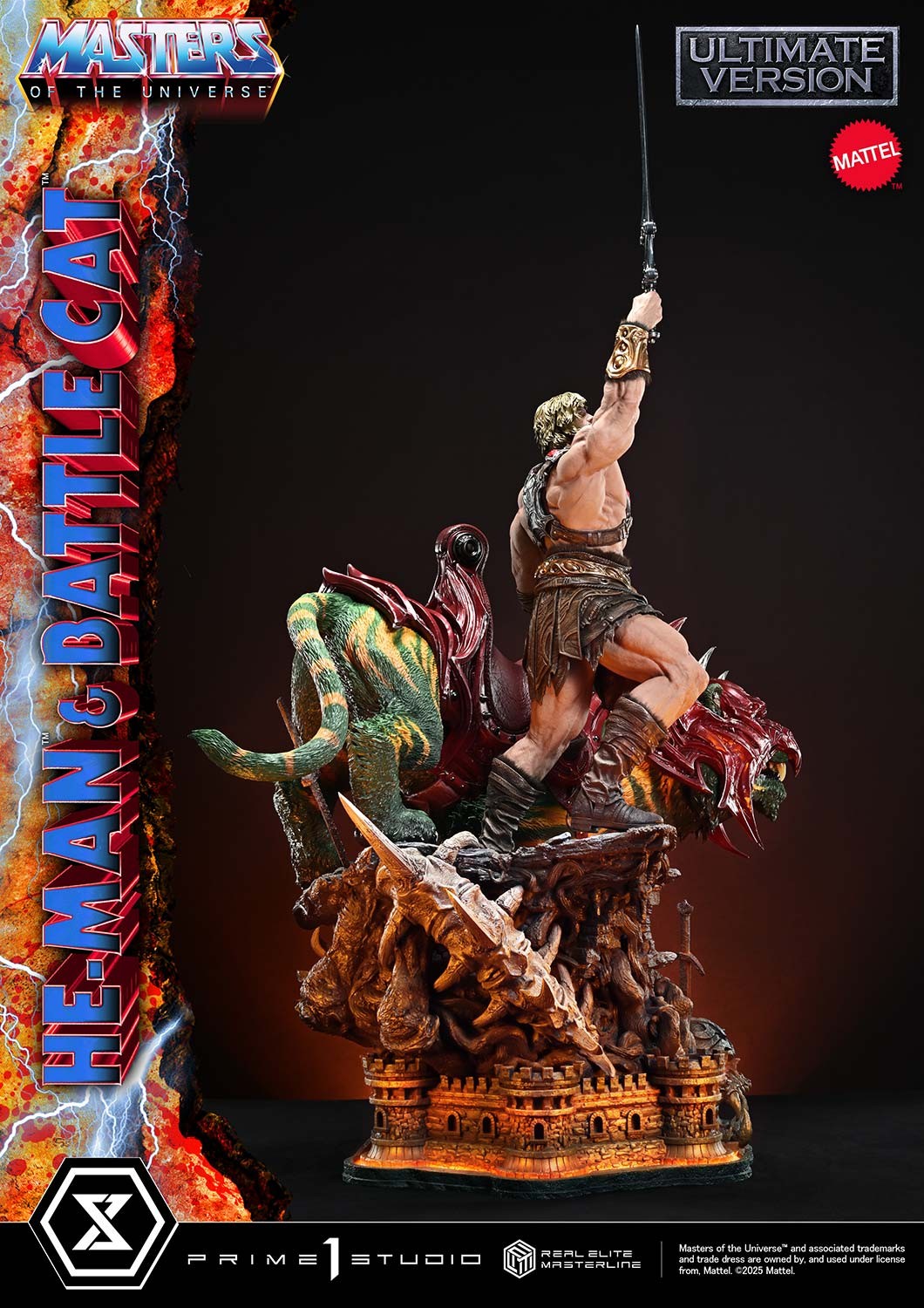 Masters of the Universe He-Man & Battle Cat (Ultimate Version) Quarter Scale Statue  (Prototype Shown) View 13