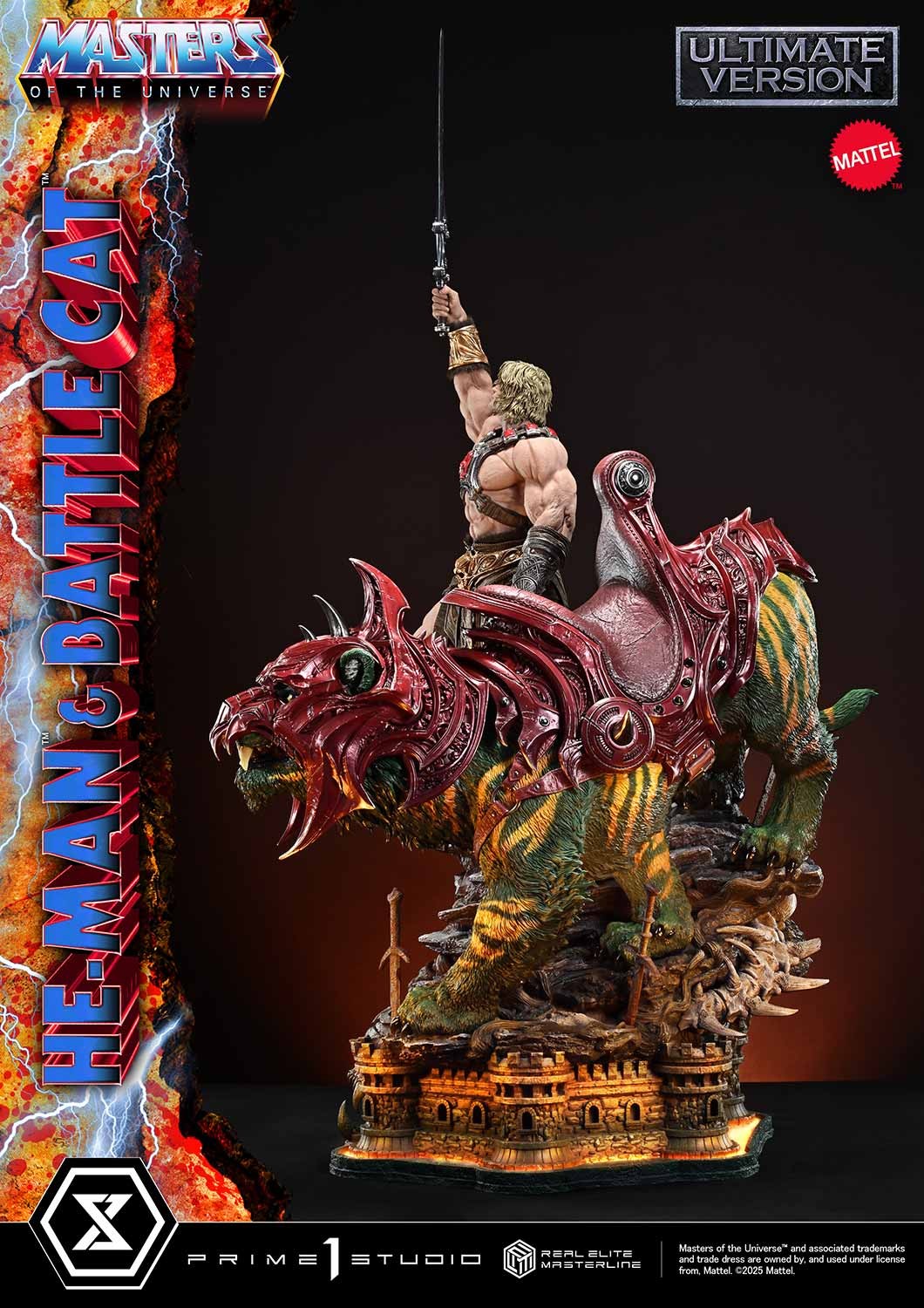 Masters of the Universe He-Man & Battle Cat (Ultimate Version) Quarter Scale Statue  (Prototype Shown) View 14