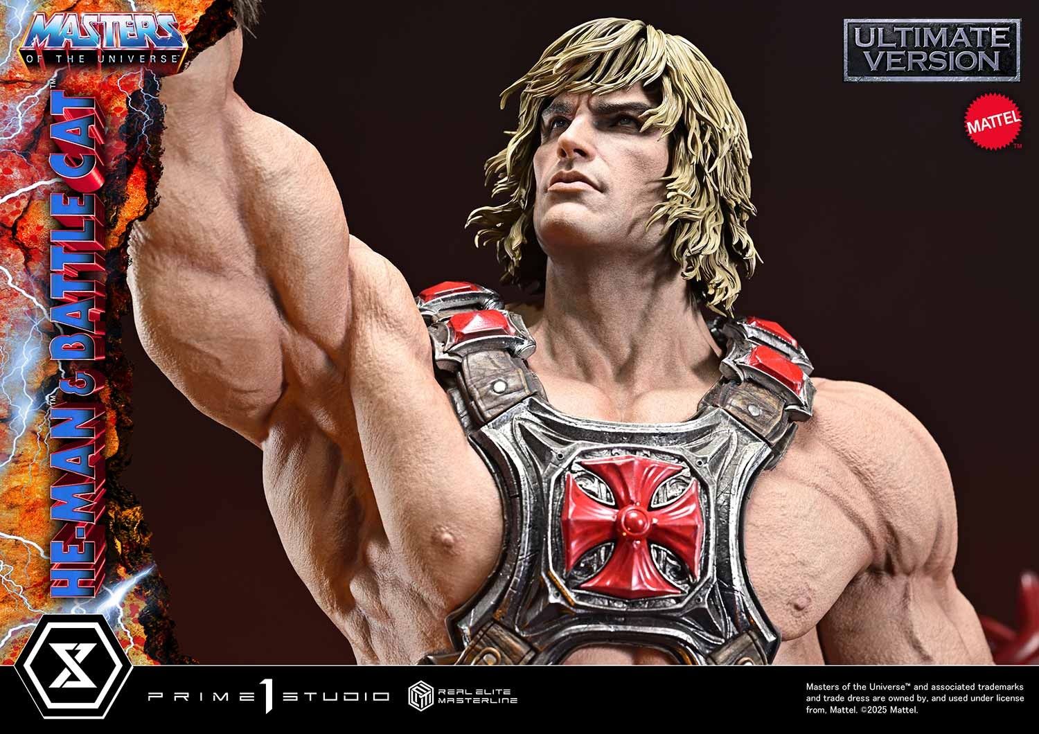 Masters of the Universe He-Man & Battle Cat (Ultimate Version) Quarter Scale Statue  (Prototype Shown) View 15