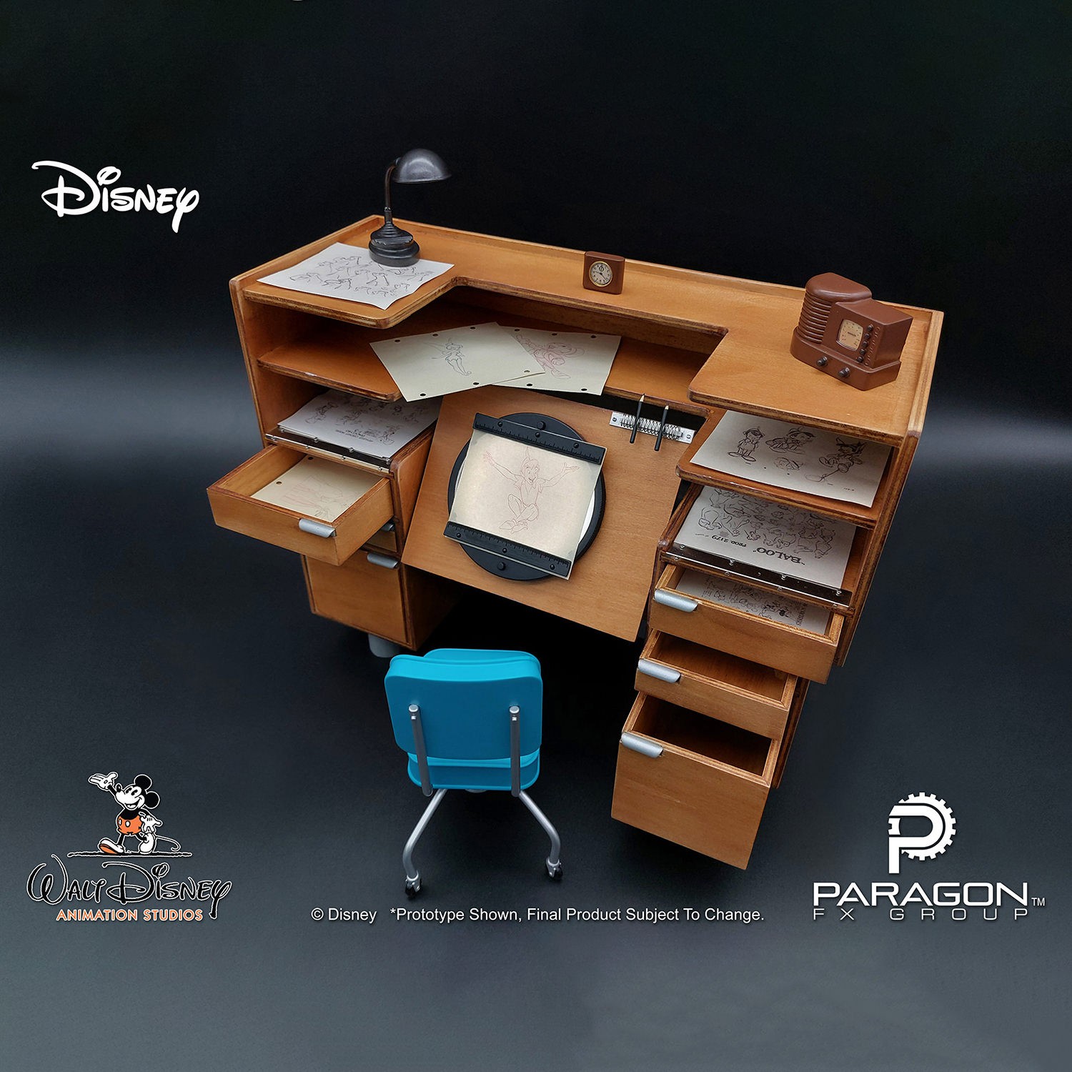Disney Classic Disney Animation Desk Scaled Replica  (Prototype Shown) View 2