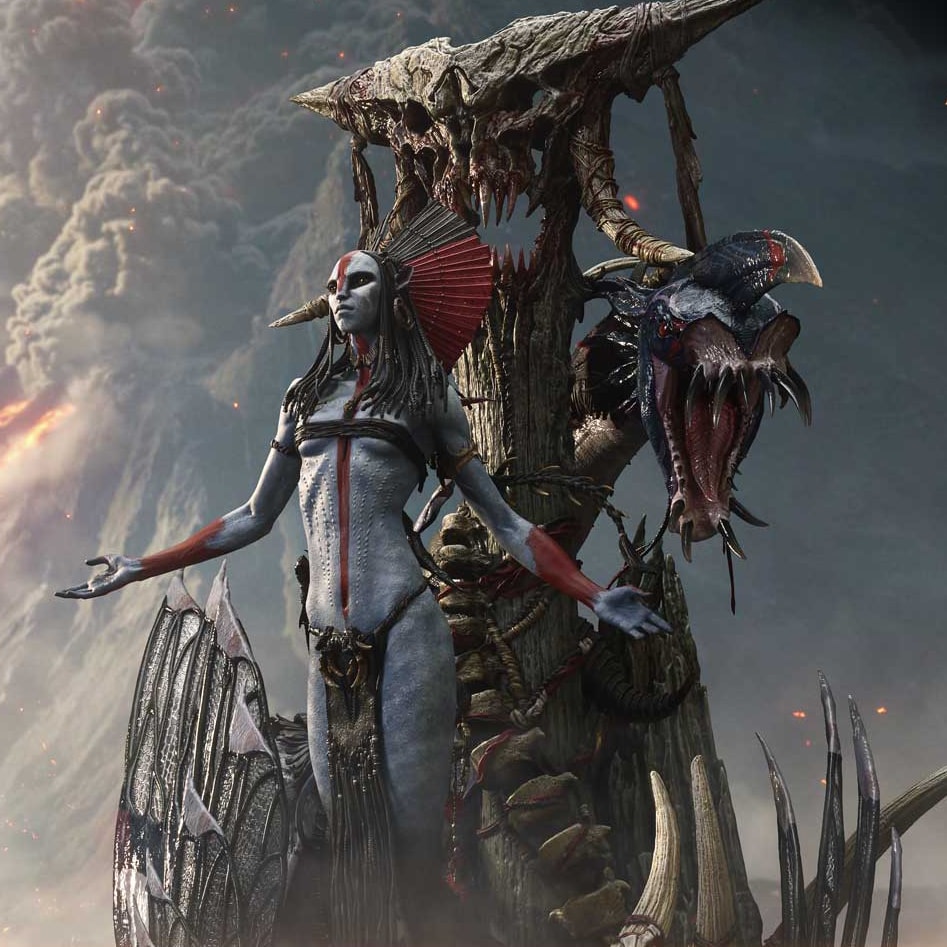 AVATAR Varang & Nightwraith (Bonus Version) Quarter Scale Statue  (Prototype Shown) View 5