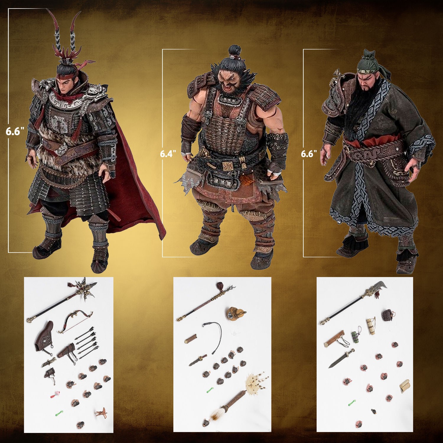 Romance of the Three Kingdoms Ode of Heroes (Deluxe) Action Figure  Collector Edition (Prototype Shown) View 2