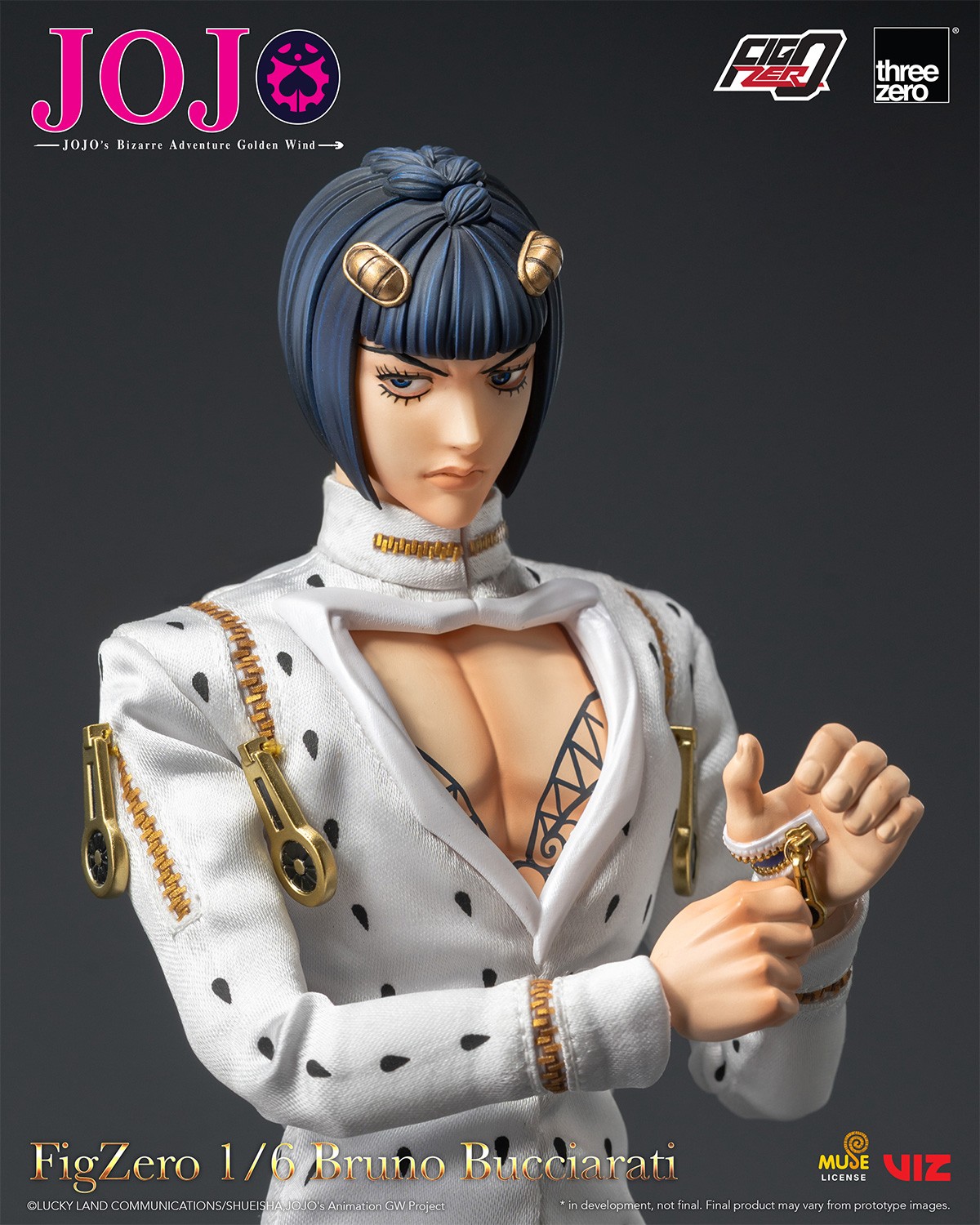 JoJo's Bizarre Adventure Bruno Bucciarati Action Figure  (Prototype Shown) View 1