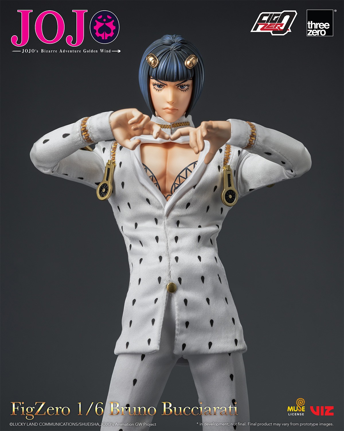 JoJo's Bizarre Adventure Bruno Bucciarati Action Figure  (Prototype Shown) View 4